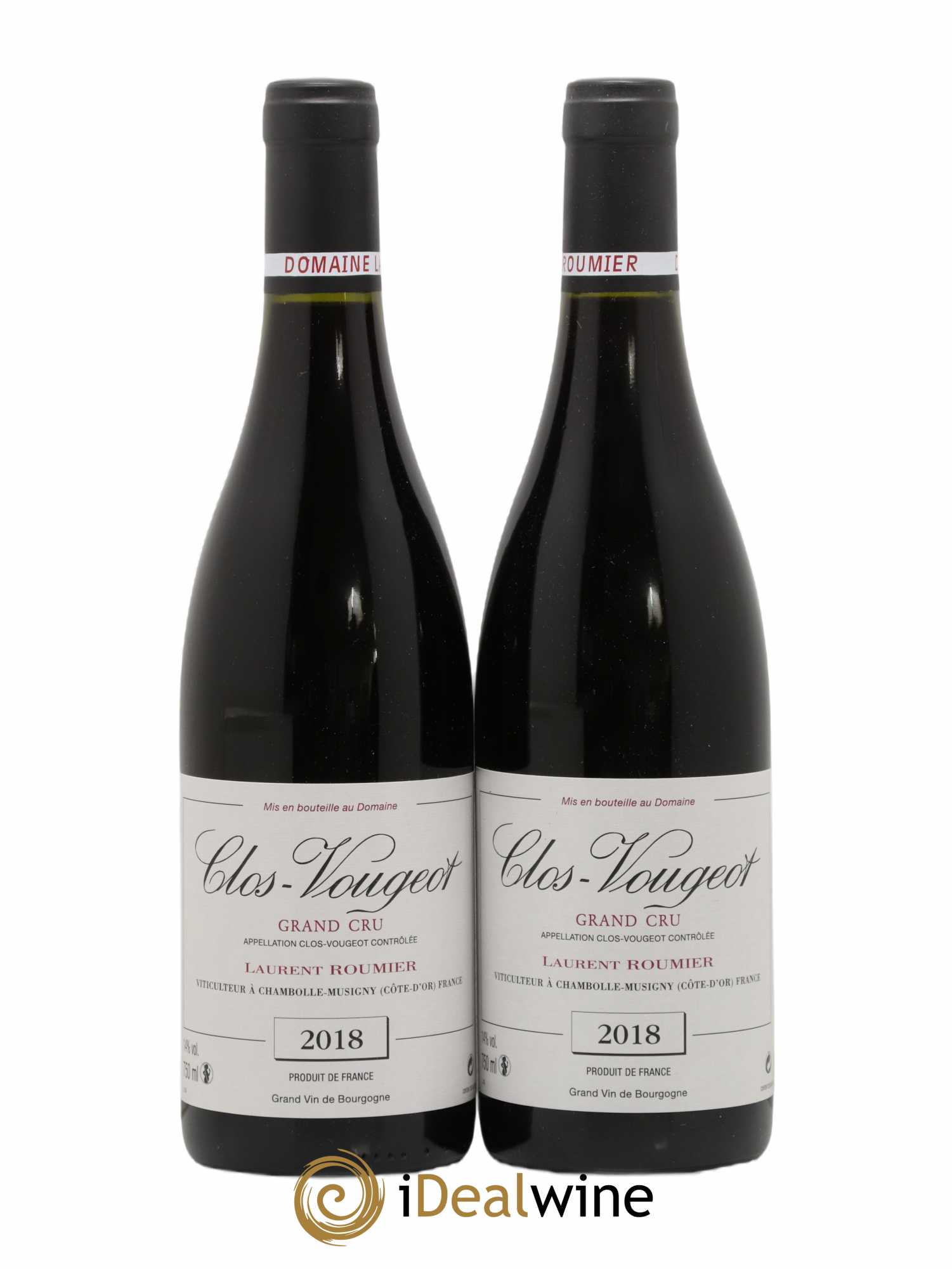 Clos de Vougeot Grand Cru Laurent Roumier 2018 - Lot de 2 bouteilles - 0