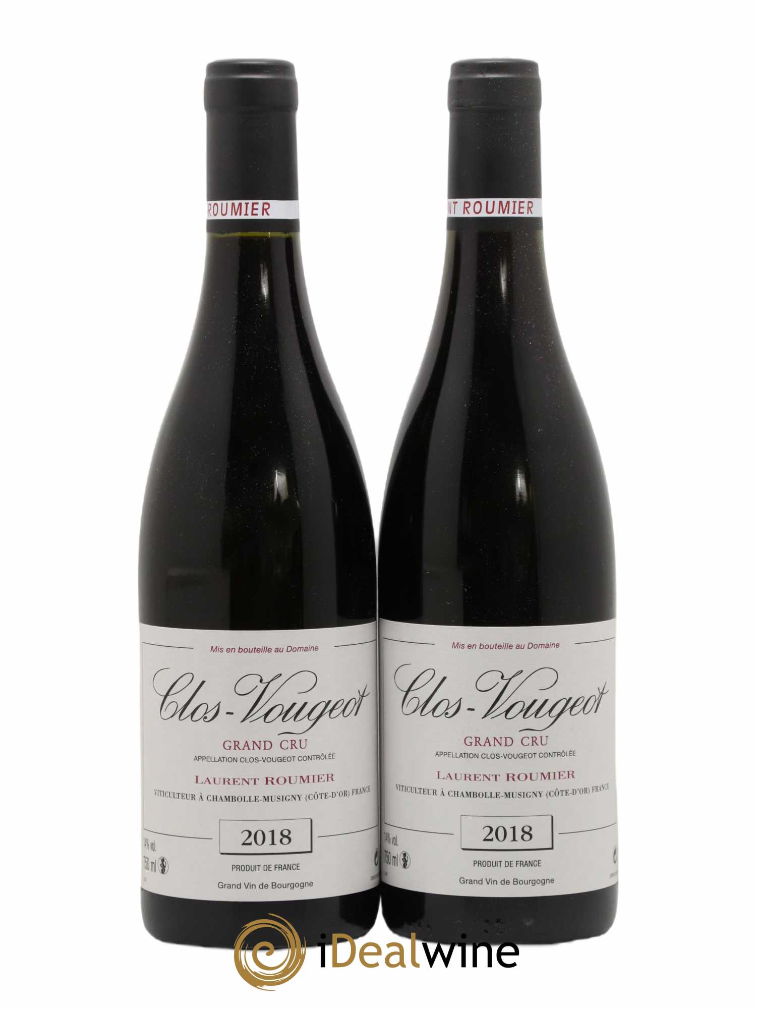 Clos de Vougeot Grand Cru Laurent Roumier 2018 - Lot of 2 bottles - 0