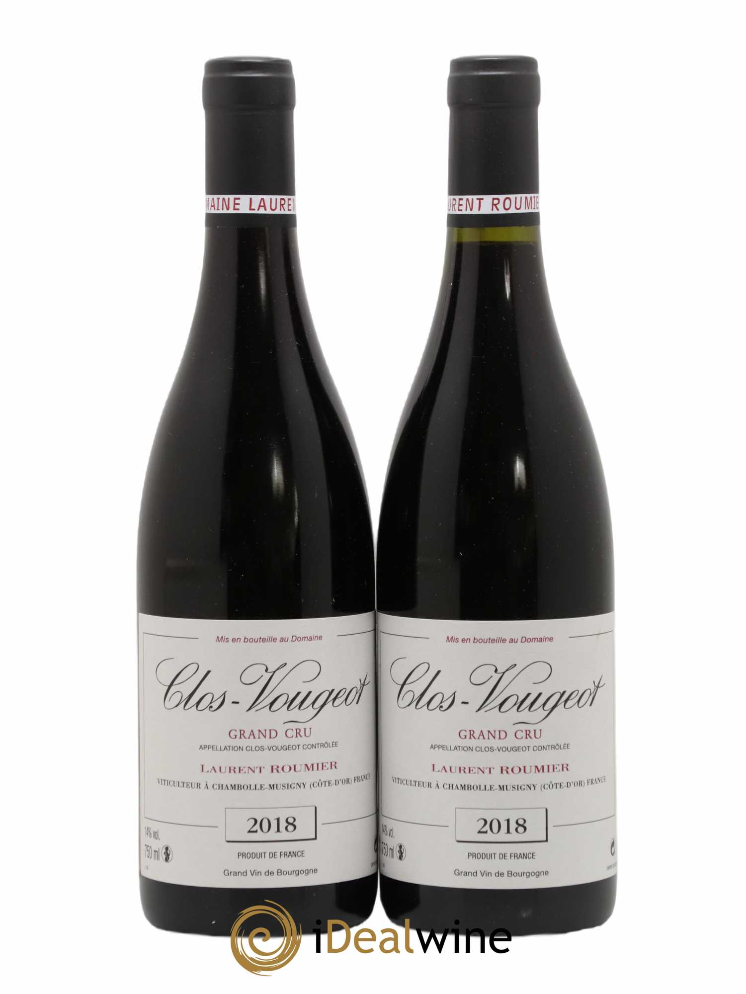 Clos de Vougeot Grand Cru Laurent Roumier 2018 - Lot of 2 bottles - 0
