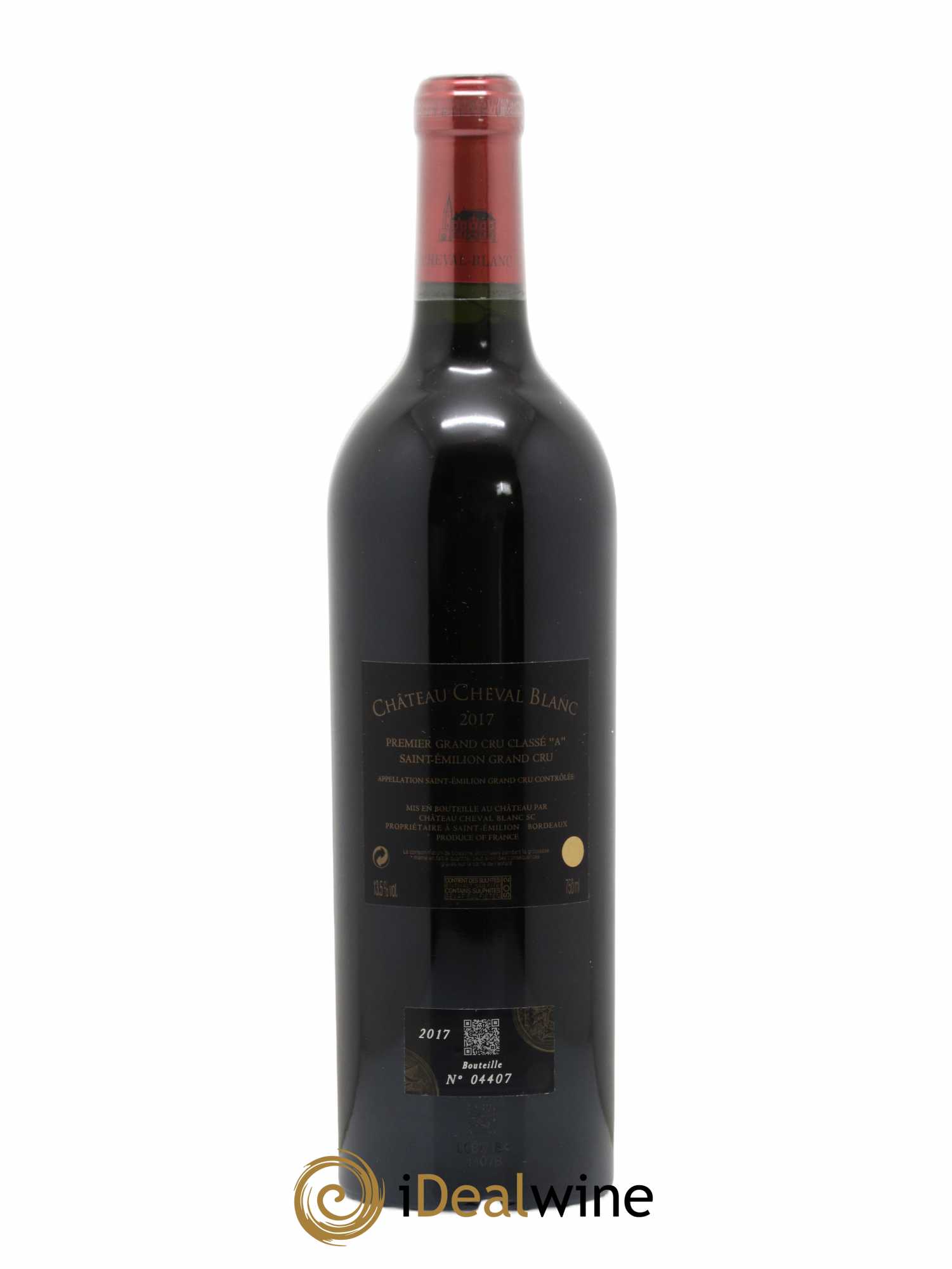 Château Cheval Blanc 1er Grand Cru Classé A 2017 - Lot de 1 bouteille - 1