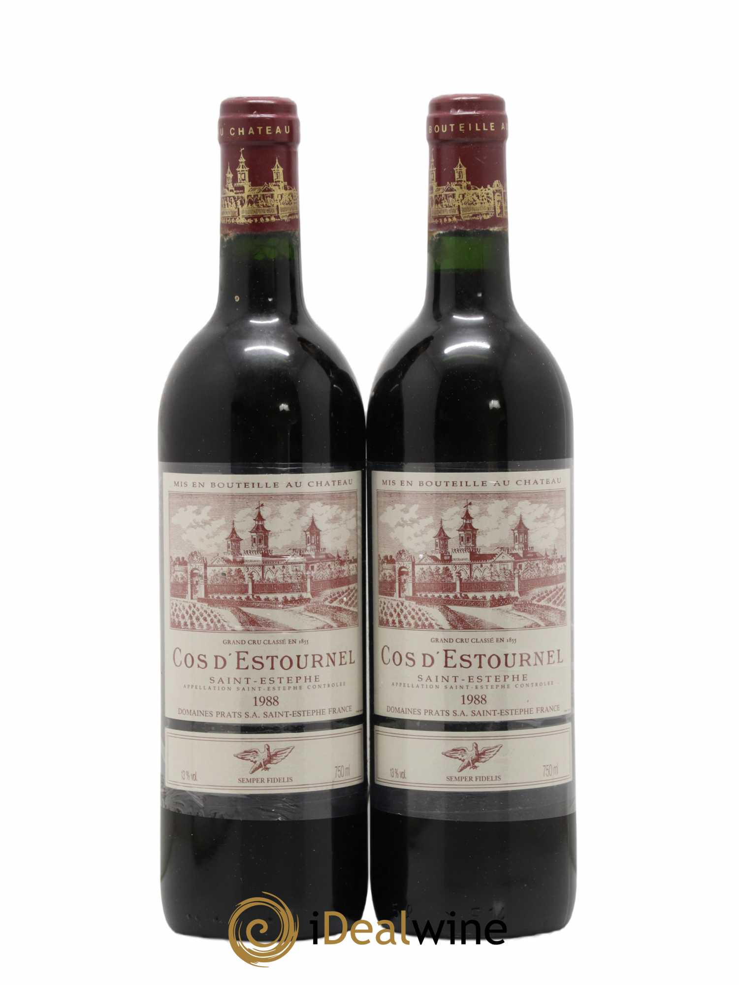 Cos d'Estournel 2ème Grand Cru Classé 1988 - Lot de 2 bouteilles - 0