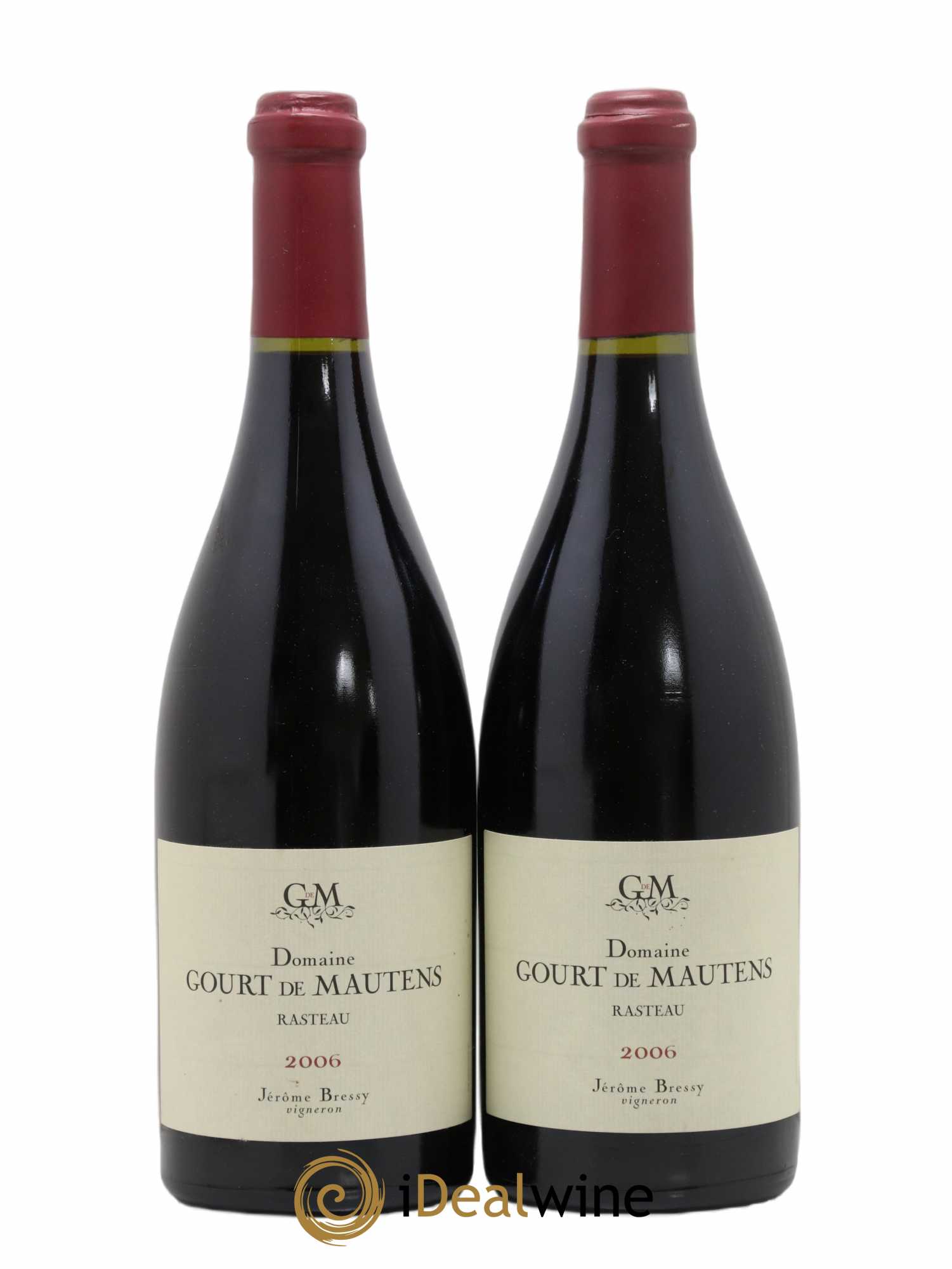 Rasteau Domaine Gourt de Mautens - Jérôme Bressy 2006 - Lot de 2 bouteilles - 0