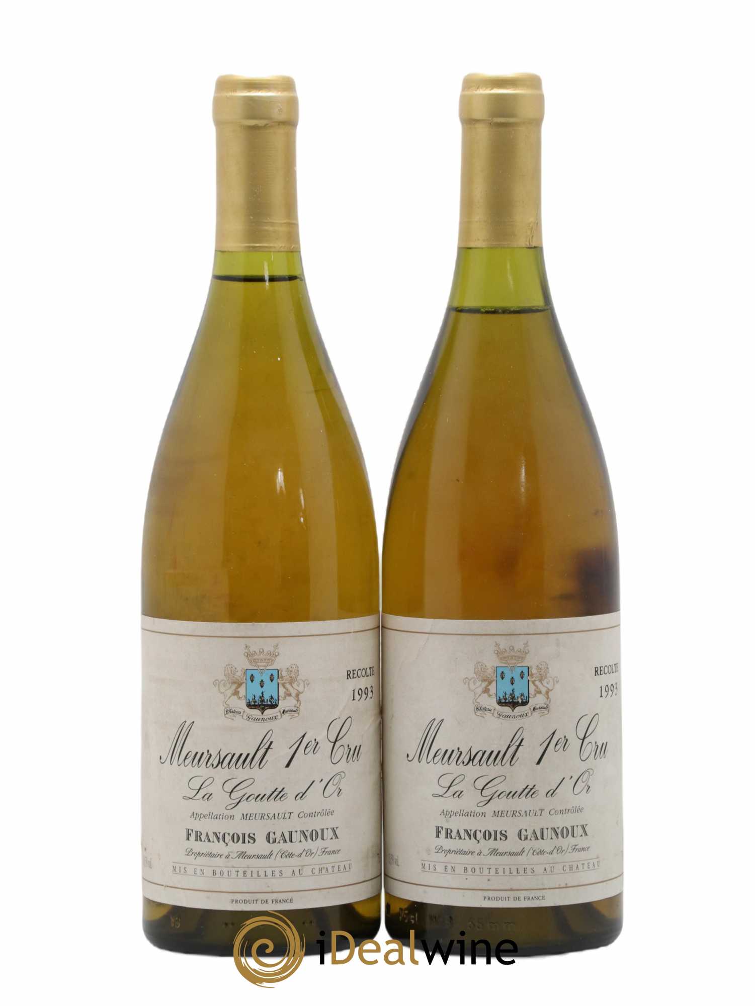 Meursault 1er Cru La Goutte d'Or François Gaunoux (Domaine) 1993 - Lot de 2 bouteilles - 0