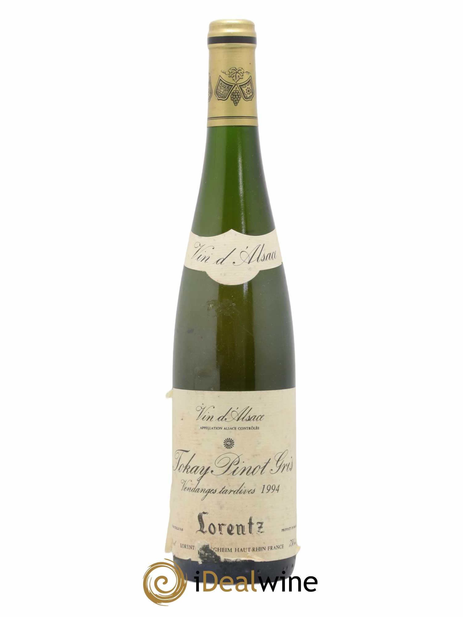 Alsace Tokay Pinot Gris Vendanges Tardives Gustav Lorentz 1994 - Lot de 1 bouteille - 0