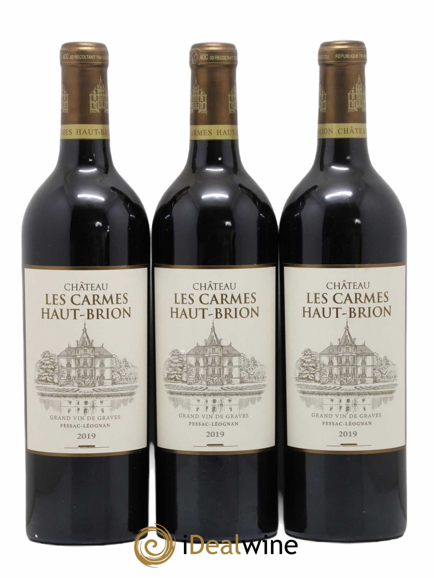 Château Les Carmes Haut-Brion 2019 - Lot de 6 bouteilles - 1