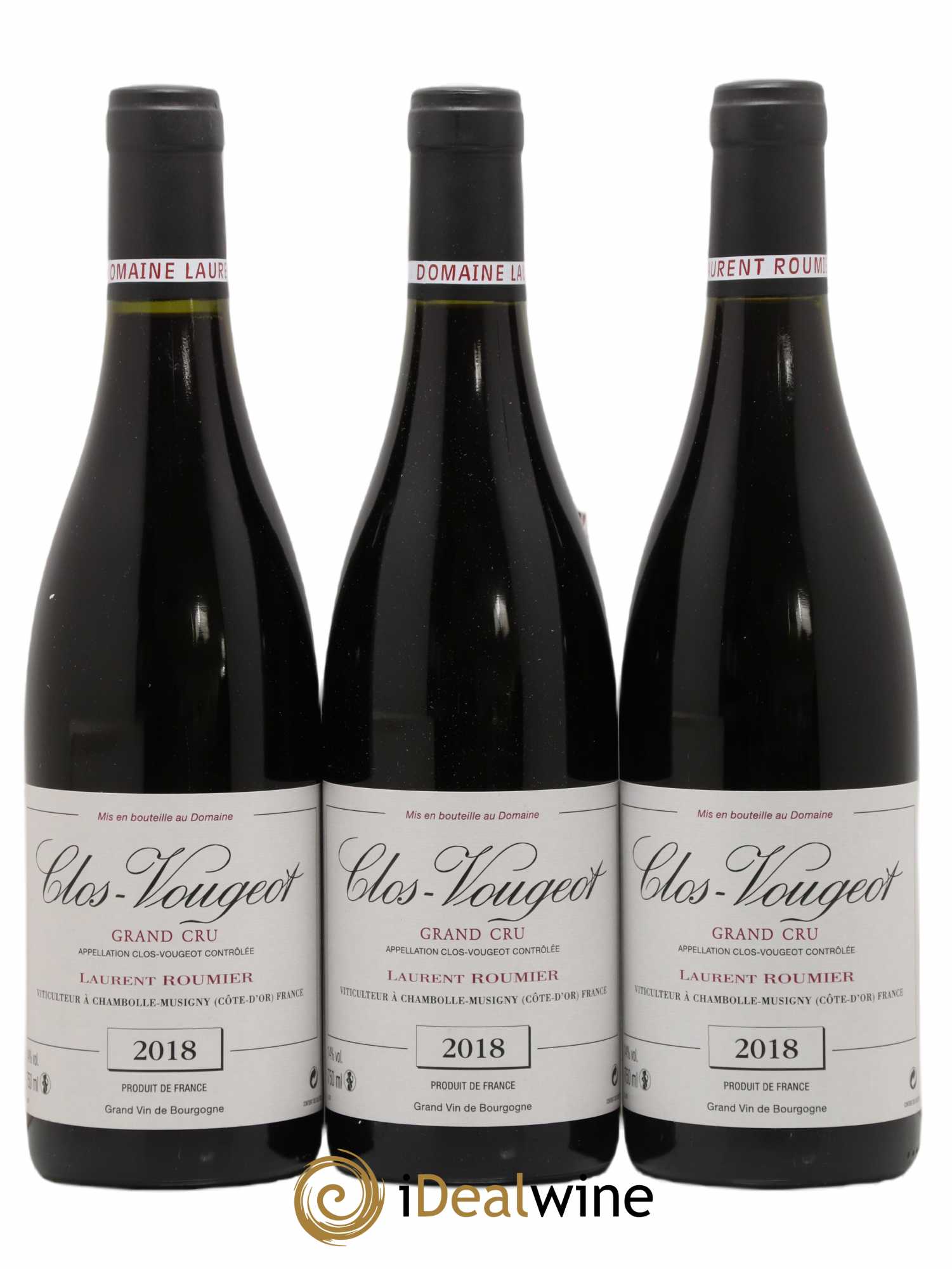 Clos de Vougeot Grand Cru Laurent Roumier 2018 - Lot de 3 bouteilles - 0