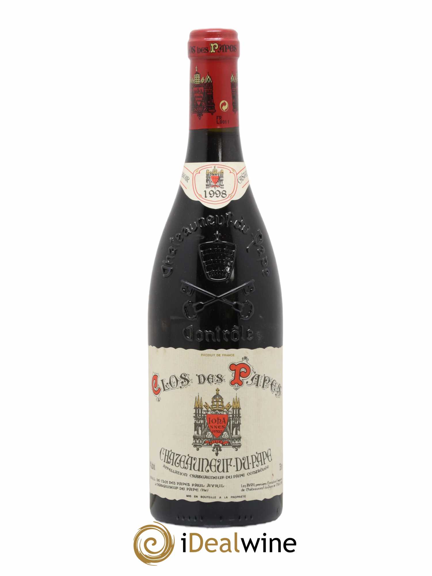 Châteauneuf-du-Pape Clos des Papes - Paul Avril 1998 - Lot de 1 bouteille - 0