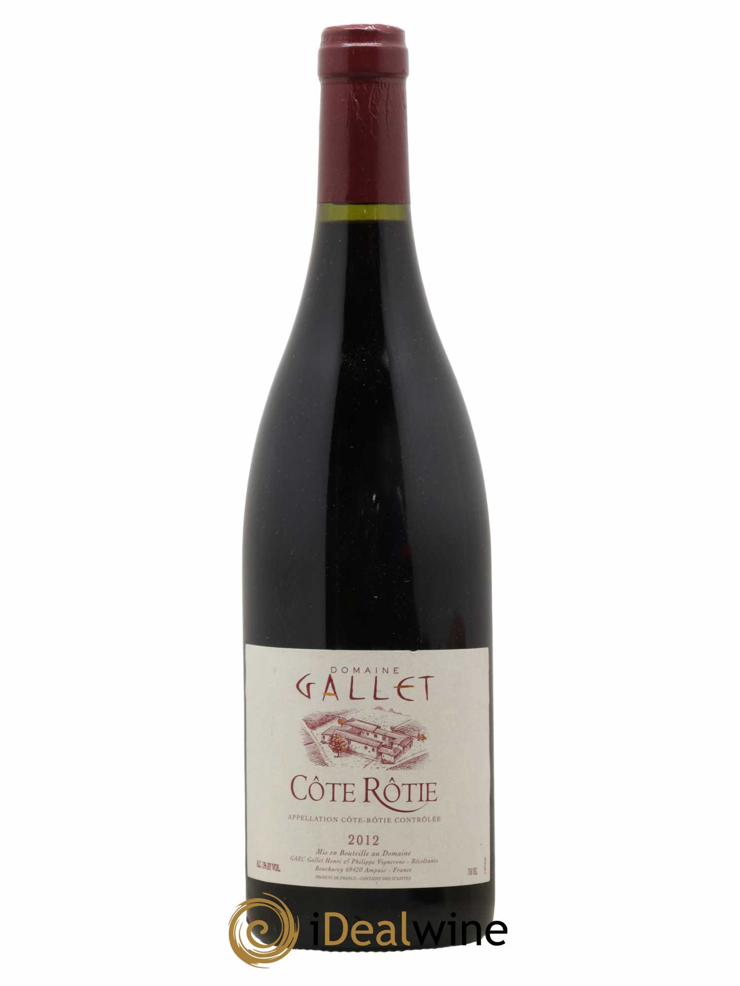 Côte-Rôtie Domaine Gallet 2012 - Lot de 1 bouteille - 0
