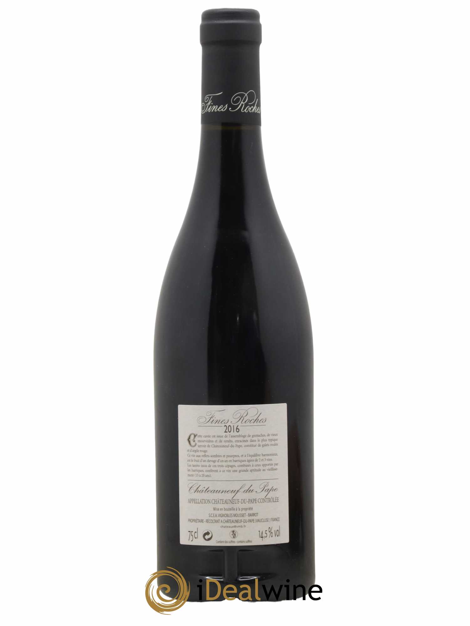 Châteauneuf-du-Pape Fines Roches Catherine Mousset Barrot 2016 - Lot de 1 bouteille - 1