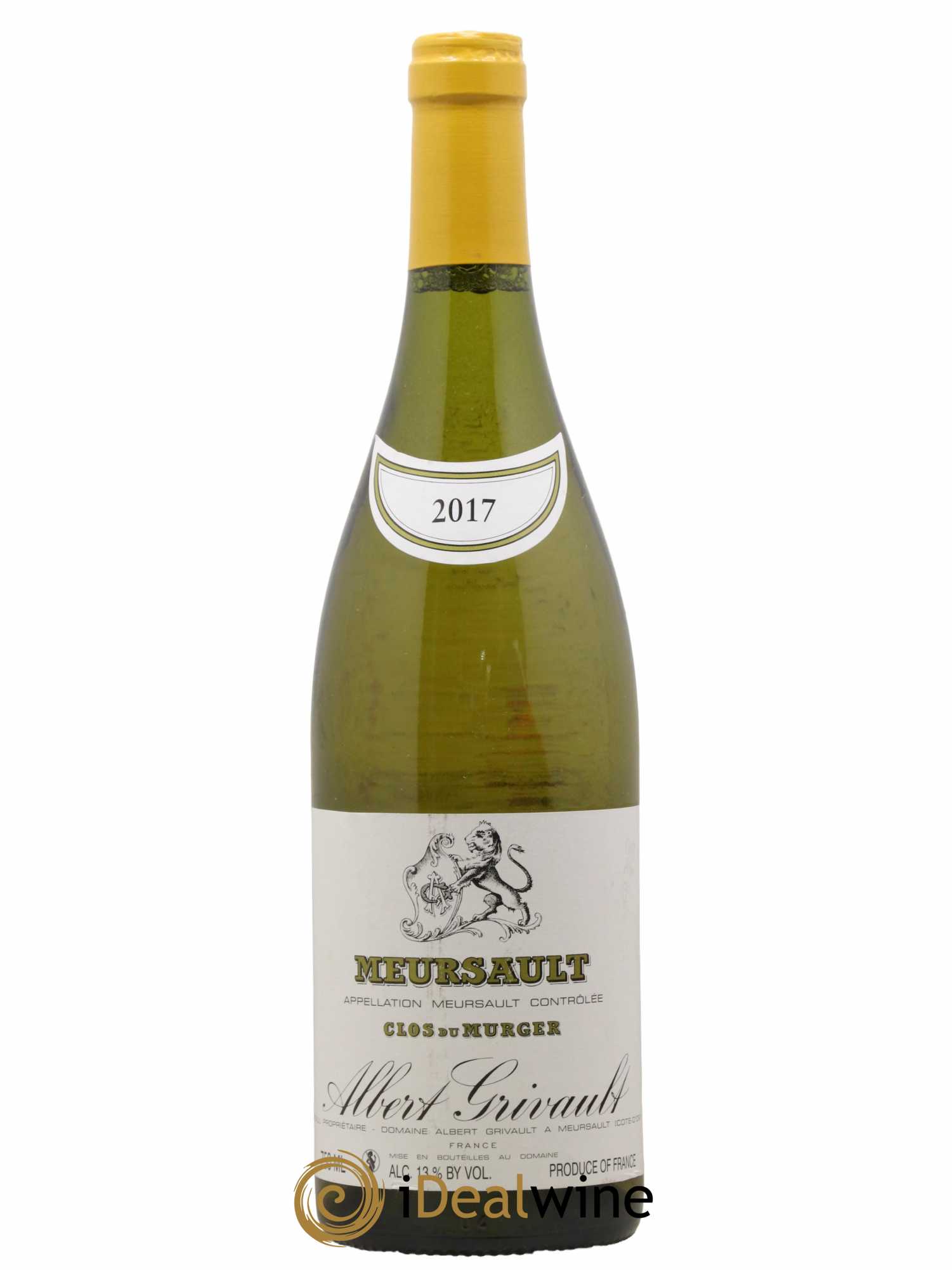 Meursault Clos du Murger Albert Grivault 2017 - Lot de 1 bouteille - 0