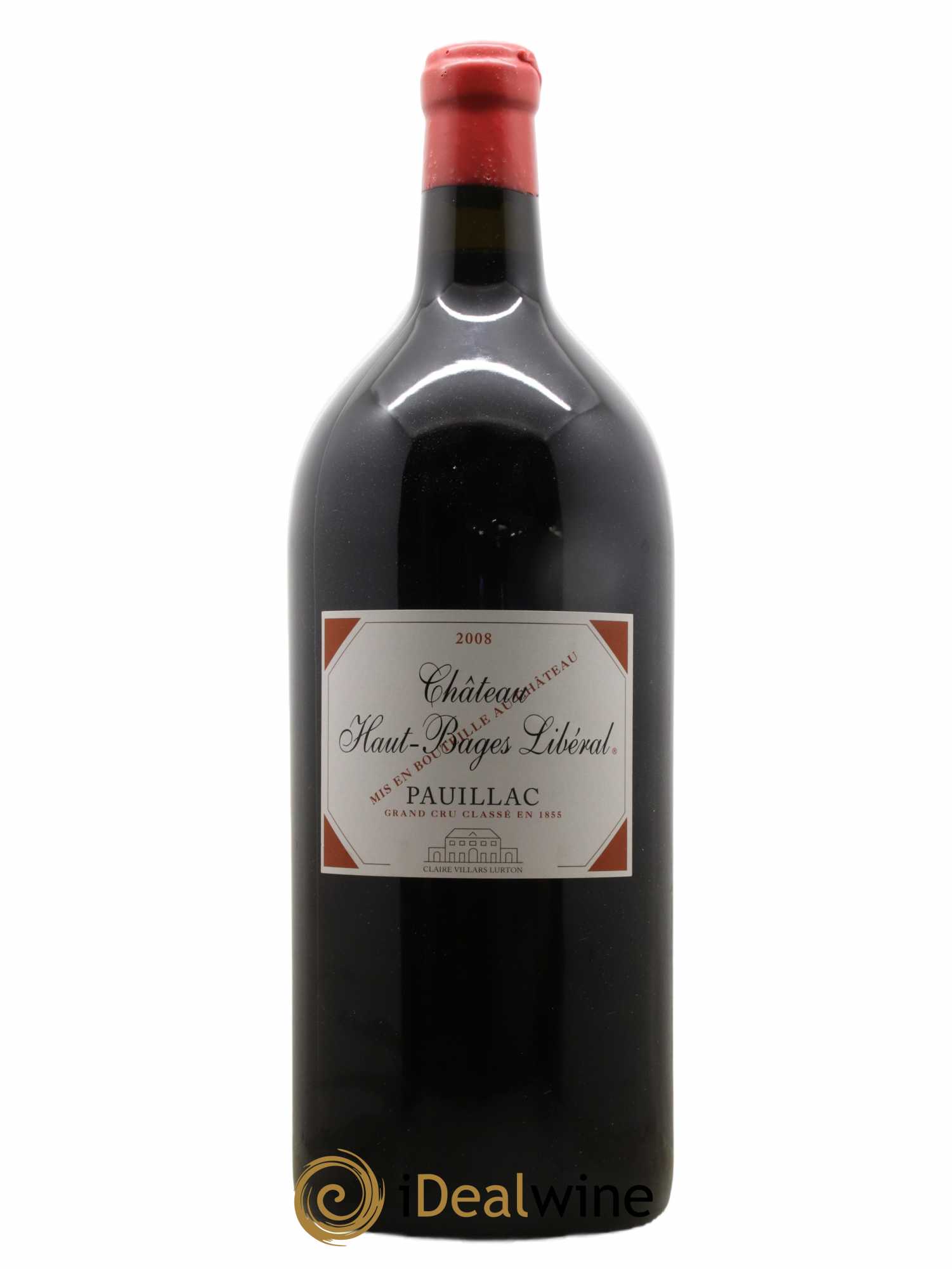 Château Haut Bages Libéral 5ème Grand Cru Classé 2008 - Lot de 1 jeroboam - 0