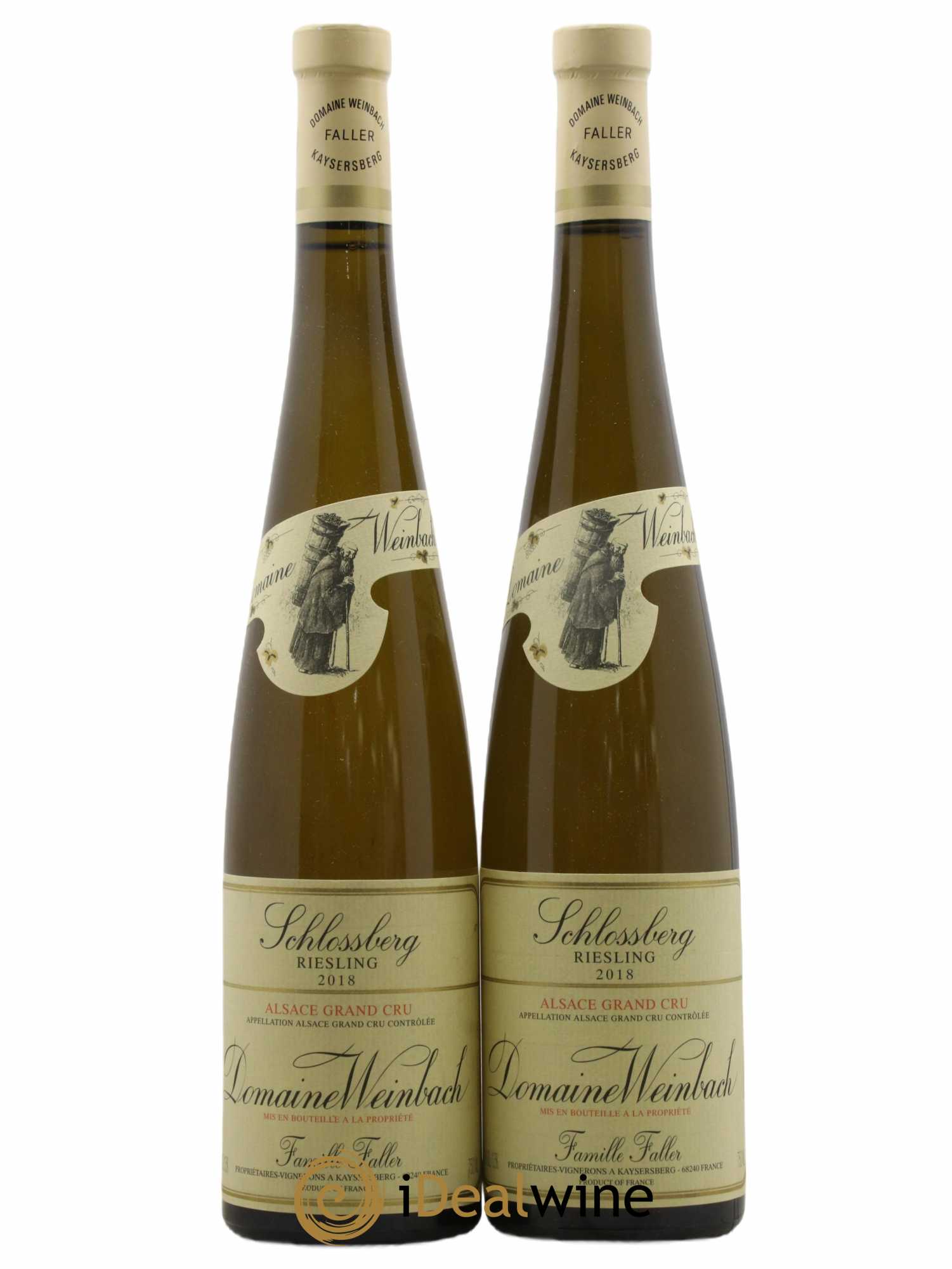 Alsace Grand Cru Schlossberg Riesling Weinbach (Domaine) 2018 - Lot de 2 bouteilles - 0