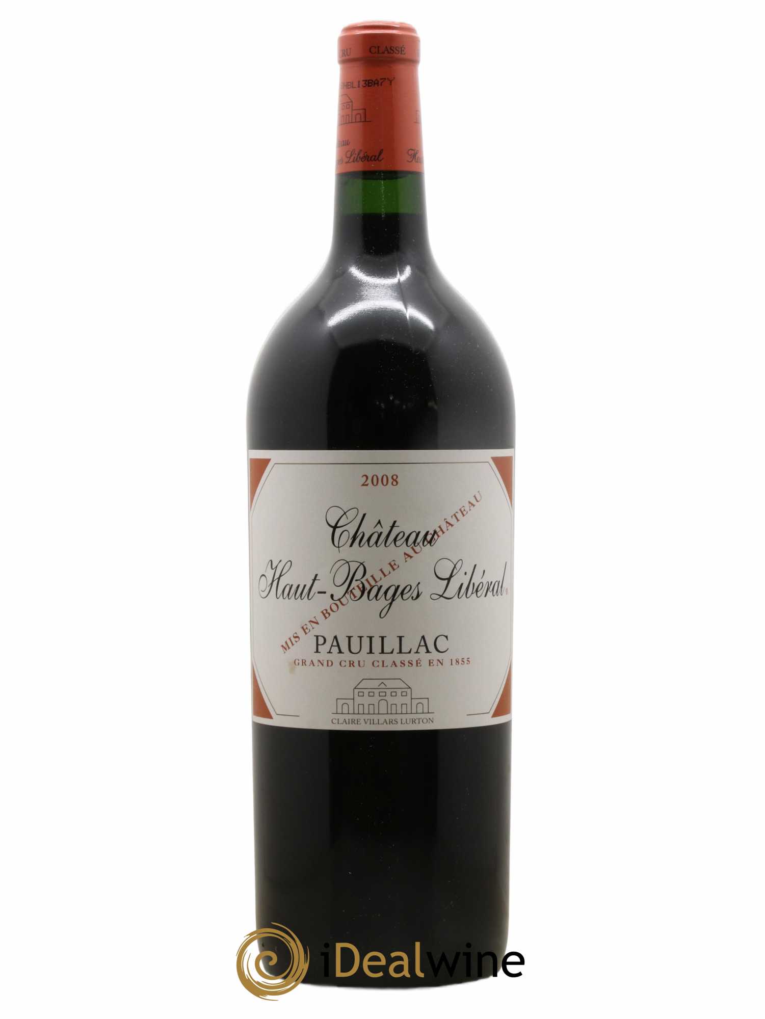Château Haut Bages Libéral 5ème Grand Cru Classé 2008 - Lot de 1 magnum - 0