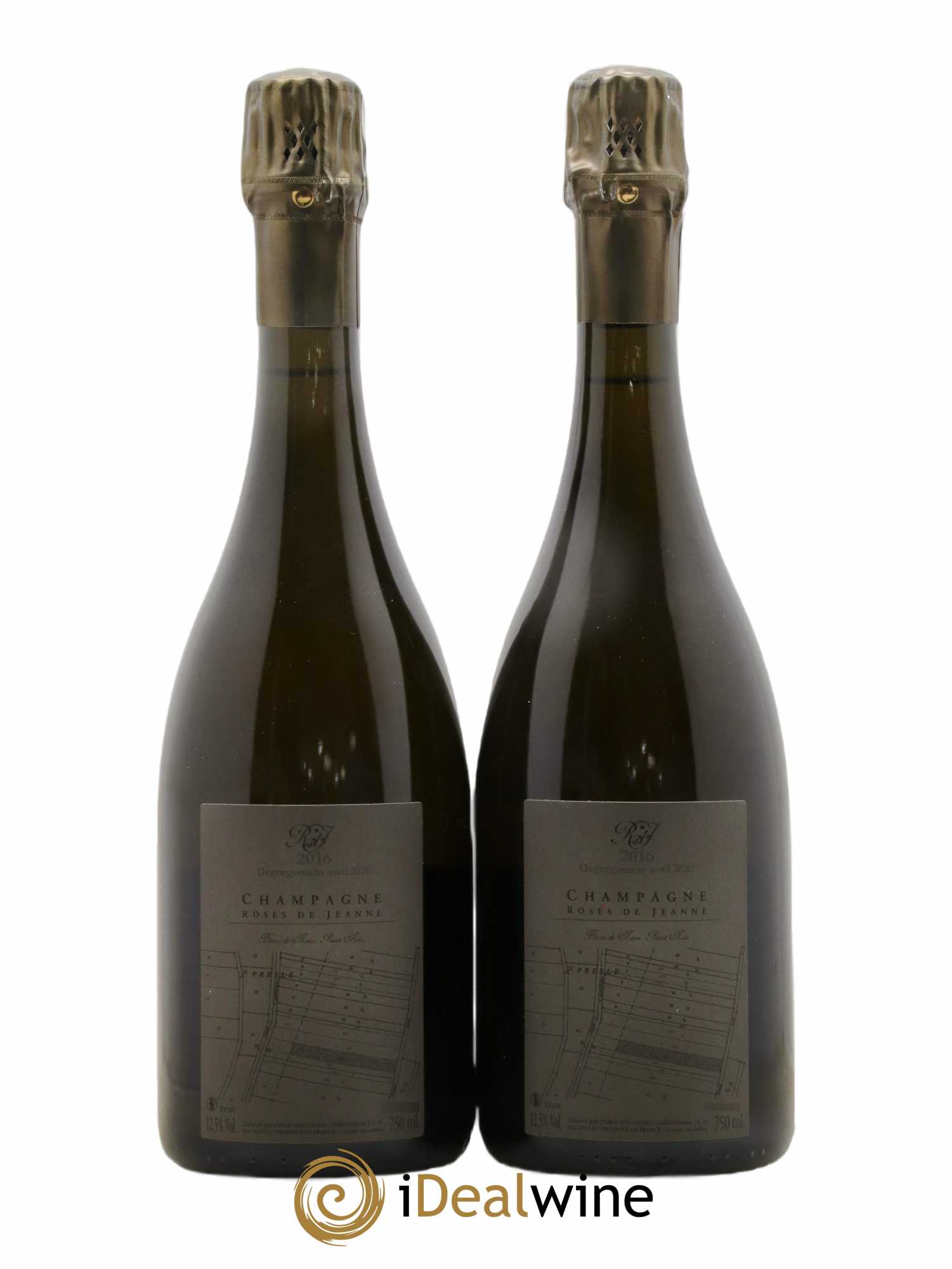 Roses de Jeanne Presle Blanc de Noirs Cédric Bouchard 2016 - Lot de 2 bouteilles - 1