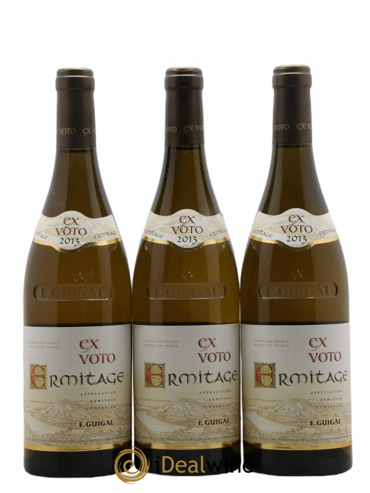 Ermitage Ex Voto Guigal 2013 - Lot de 3 bouteilles - 0