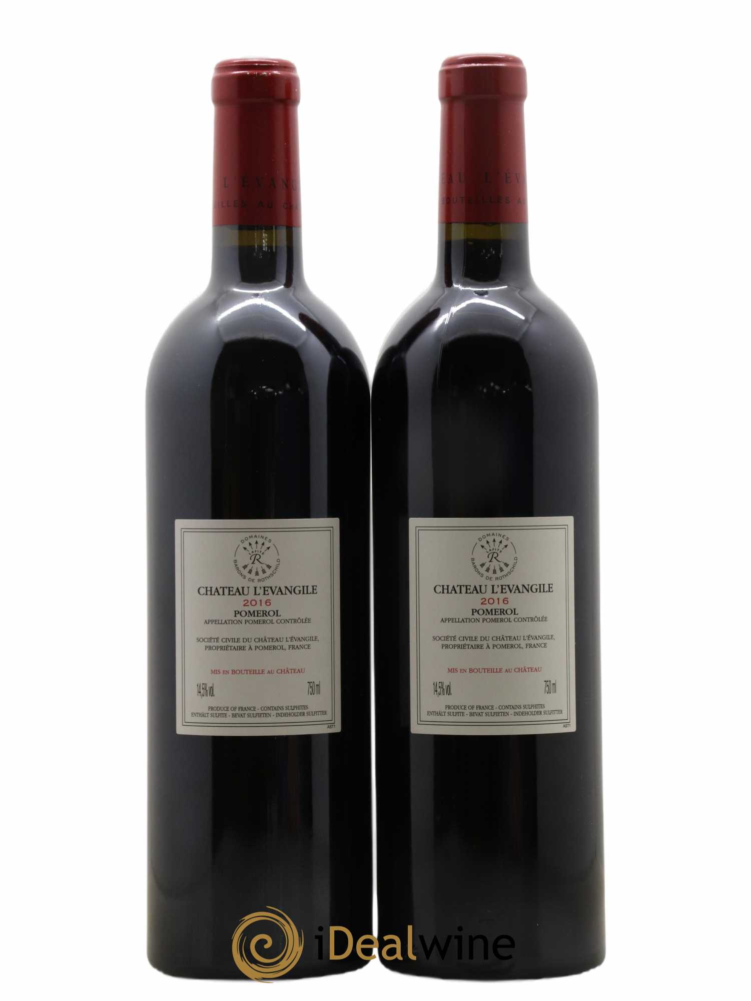 Château l' Évangile 2016 - Lot de 2 bouteilles - 1