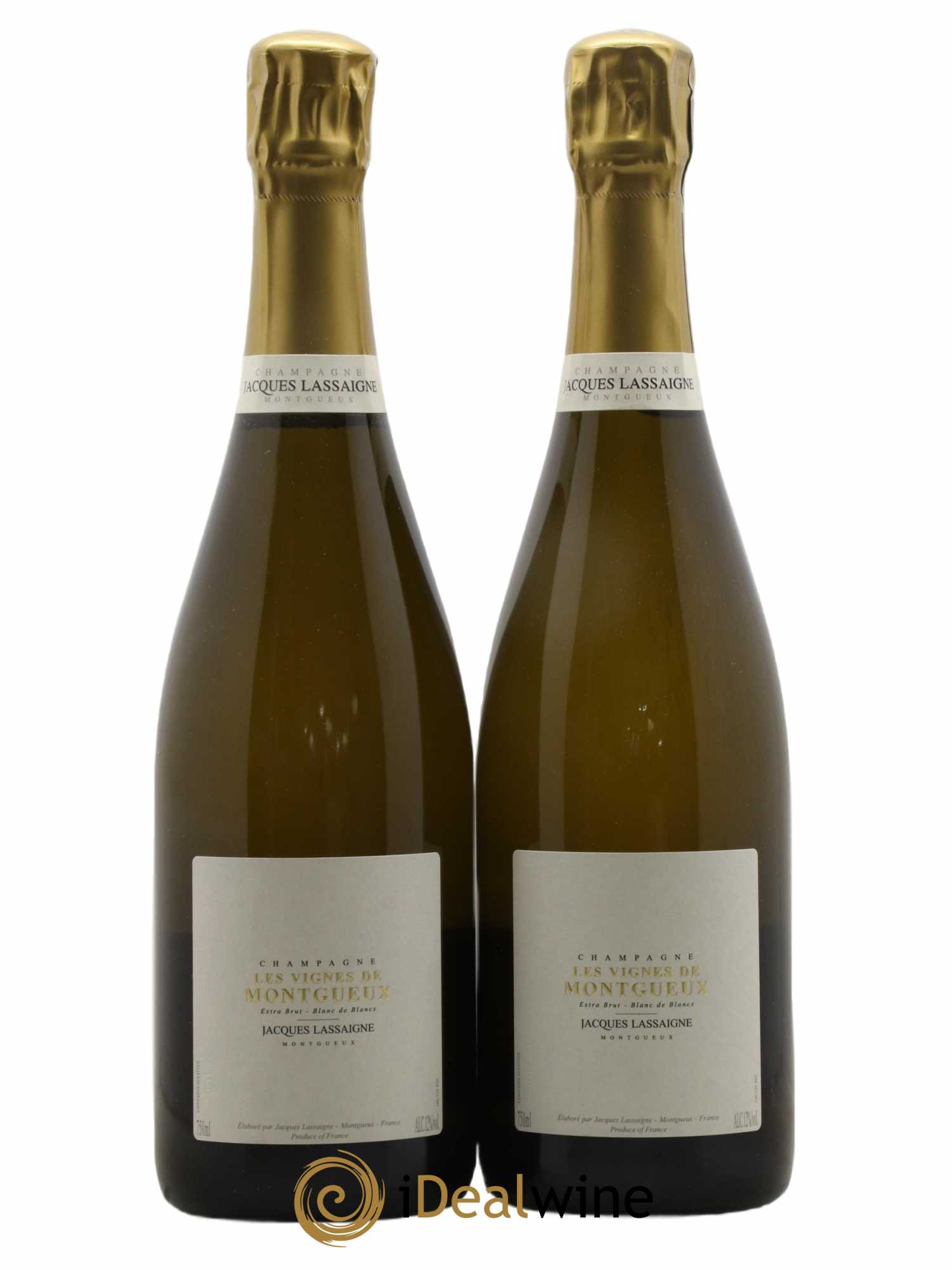 Les Vignes de Montgueux Blanc de Blancs Extra-Brut Jacques Lassaigne - Lot de 2 bouteilles - 0