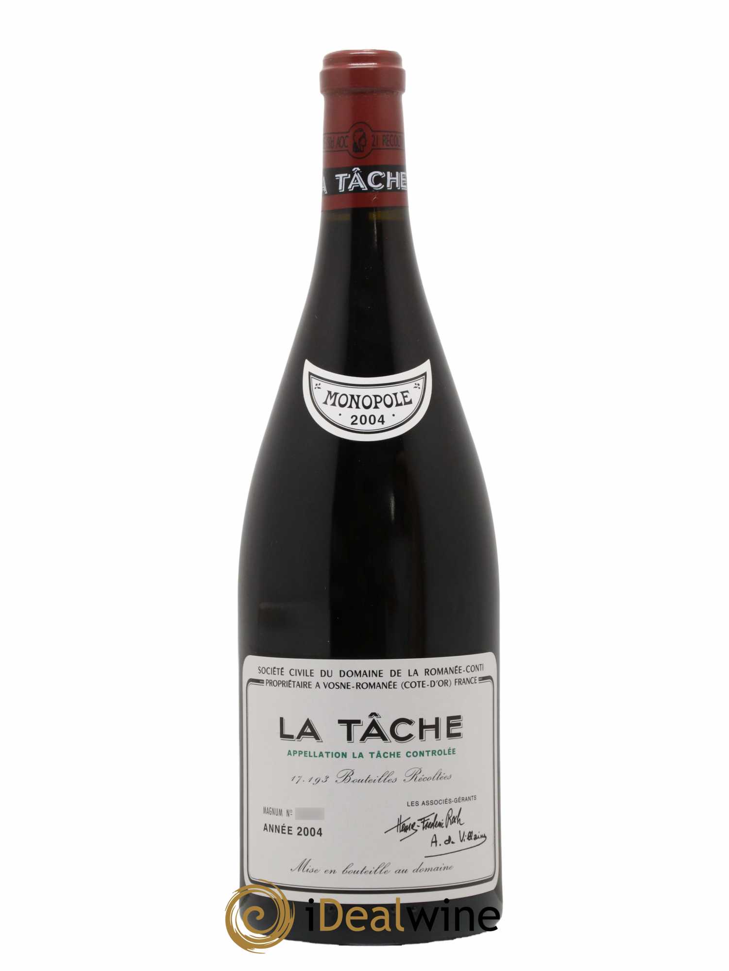 La Tâche Grand Cru Domaine de la Romanée-Conti 2004 - Lot de 1 magnum - 0