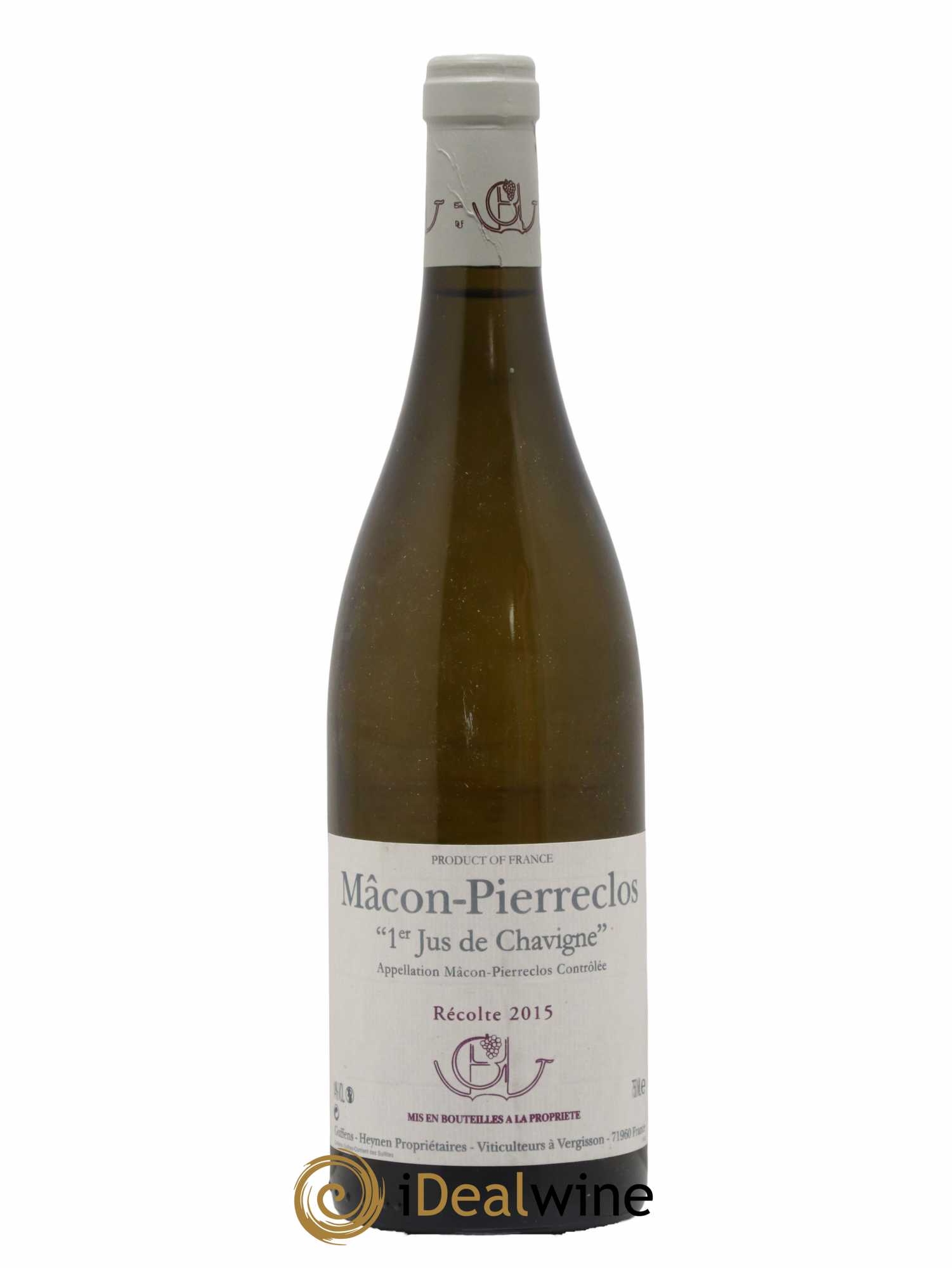 Mâcon Pierreclos 1er Jus de Chavigne Guffens-Heynen 2015 - Lot de 1 bouteille - 0