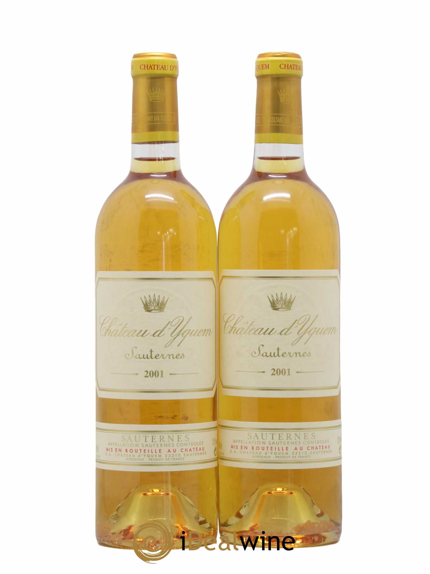 Château d' Yquem 1er Cru Classé Supérieur 2001 - Lotto di 2 bottiglie - 0