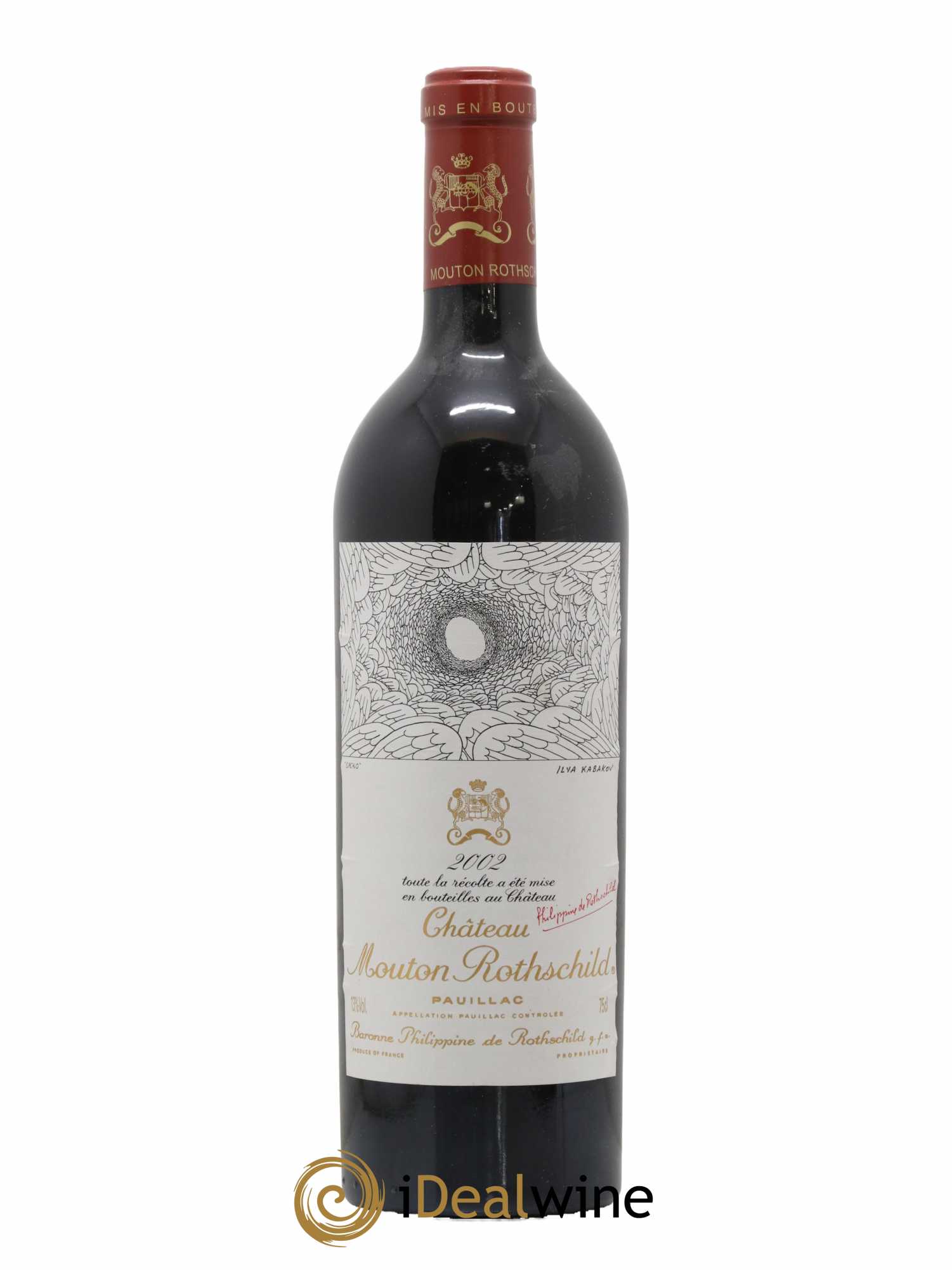 Château Mouton Rothschild 1er Grand Cru Classé 2002 - Lot de 1 bouteille - 0