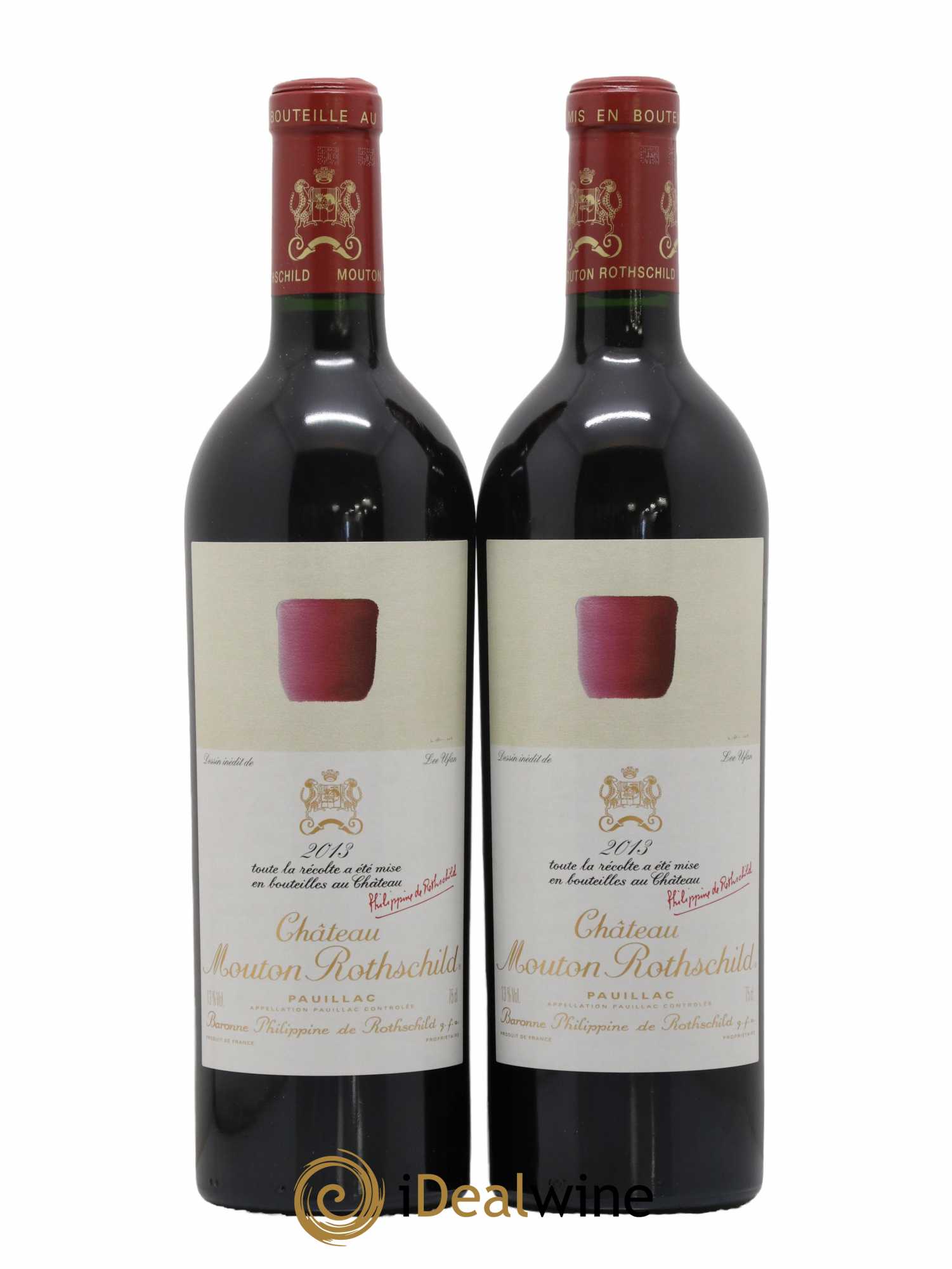 Château Mouton Rothschild 1er Grand Cru Classé 2013 - Lot de 2 bouteilles - 0