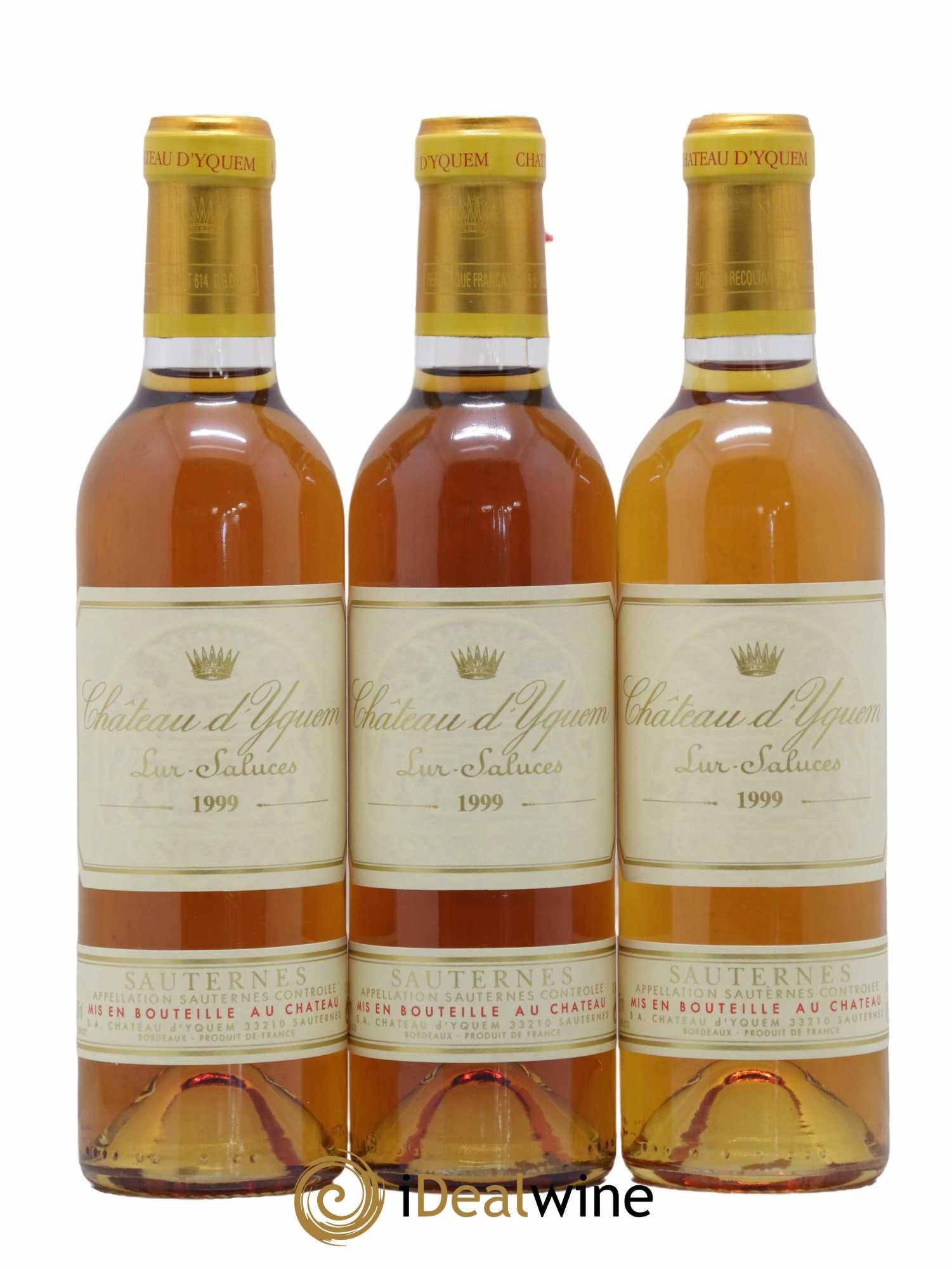 Château d' Yquem 1er Cru Classé Supérieur 1999 - Posten von 3 Demi-Flaschen - 0