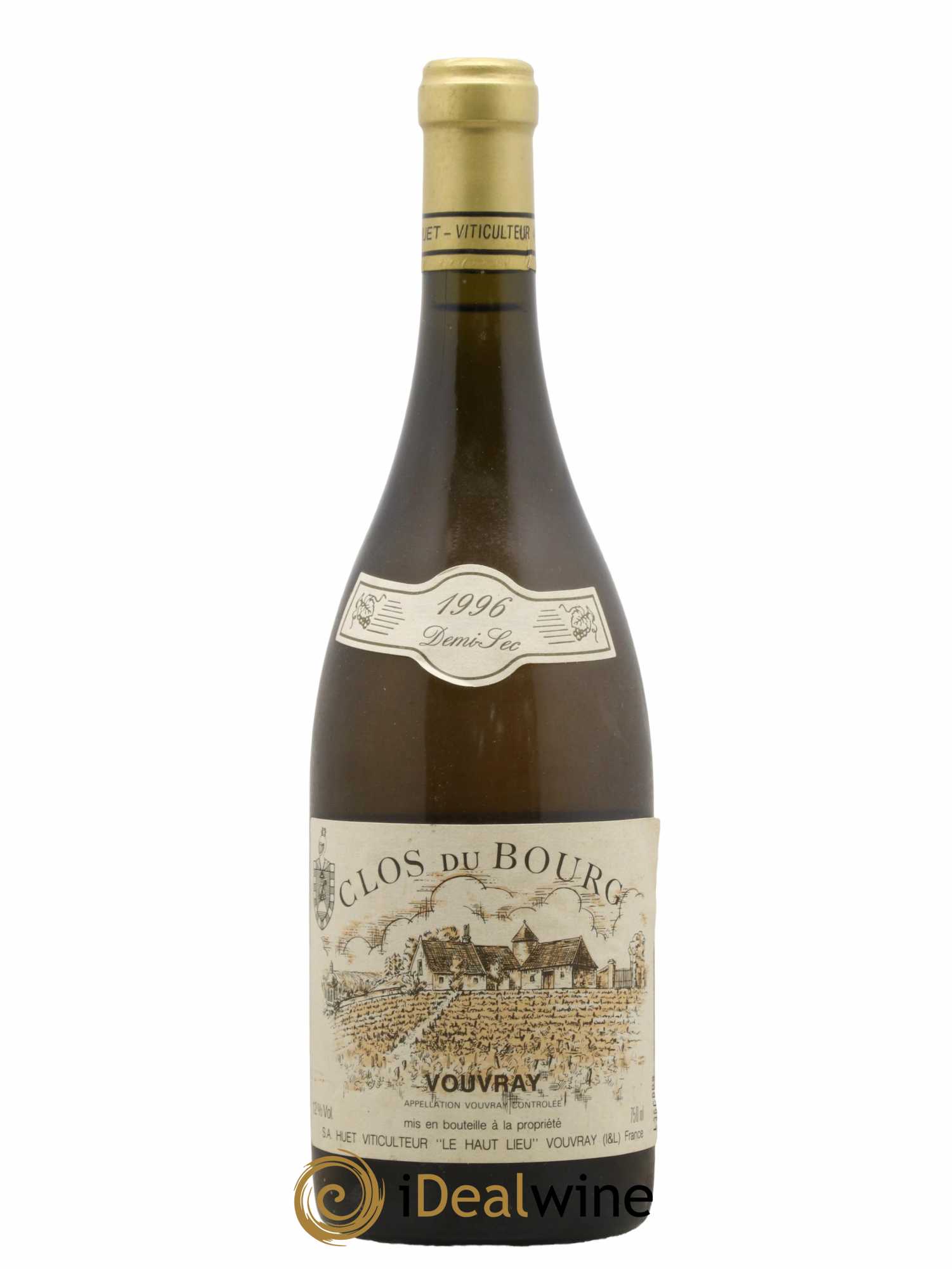 Vouvray Clos du Bourg Demi-Sec Domaine Huet 1996 - Lot de 1 bouteille - 0