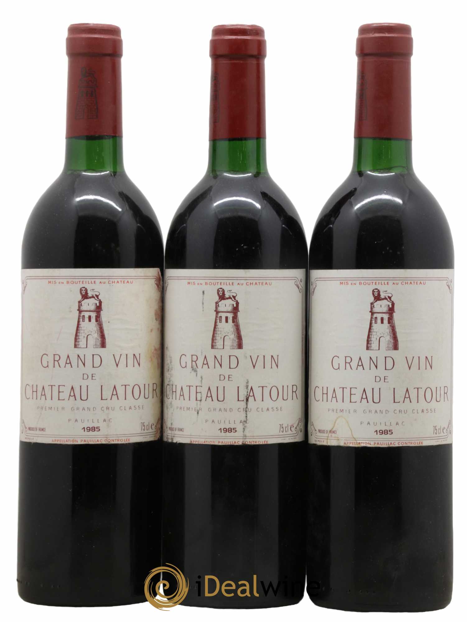 Château Latour 1er Grand Cru Classé 1985 - Lot de 3 bouteilles - 0