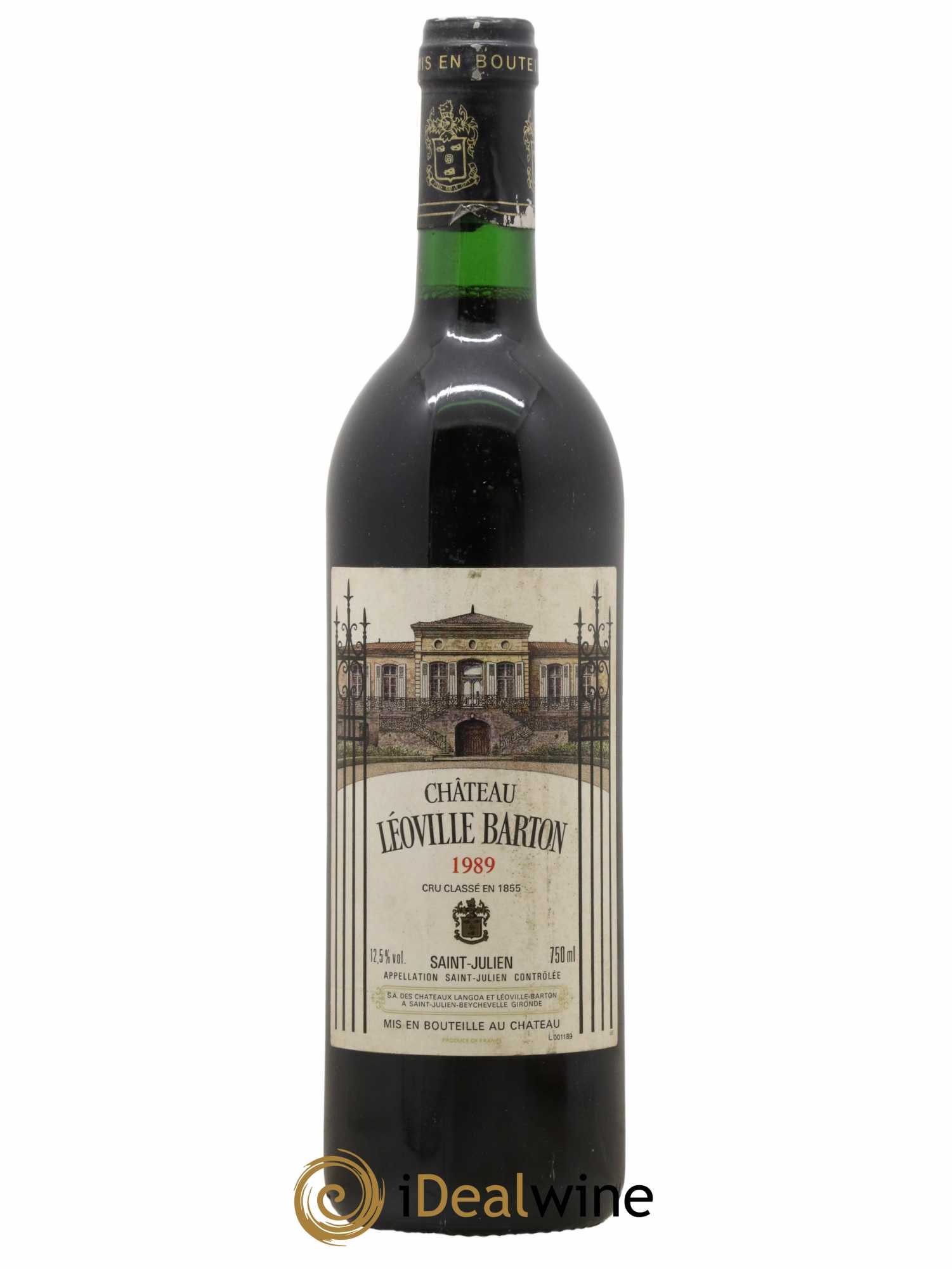 Château Léoville Barton 2ème Grand Cru Classé 1989 - Lot de 1 bouteille - 0