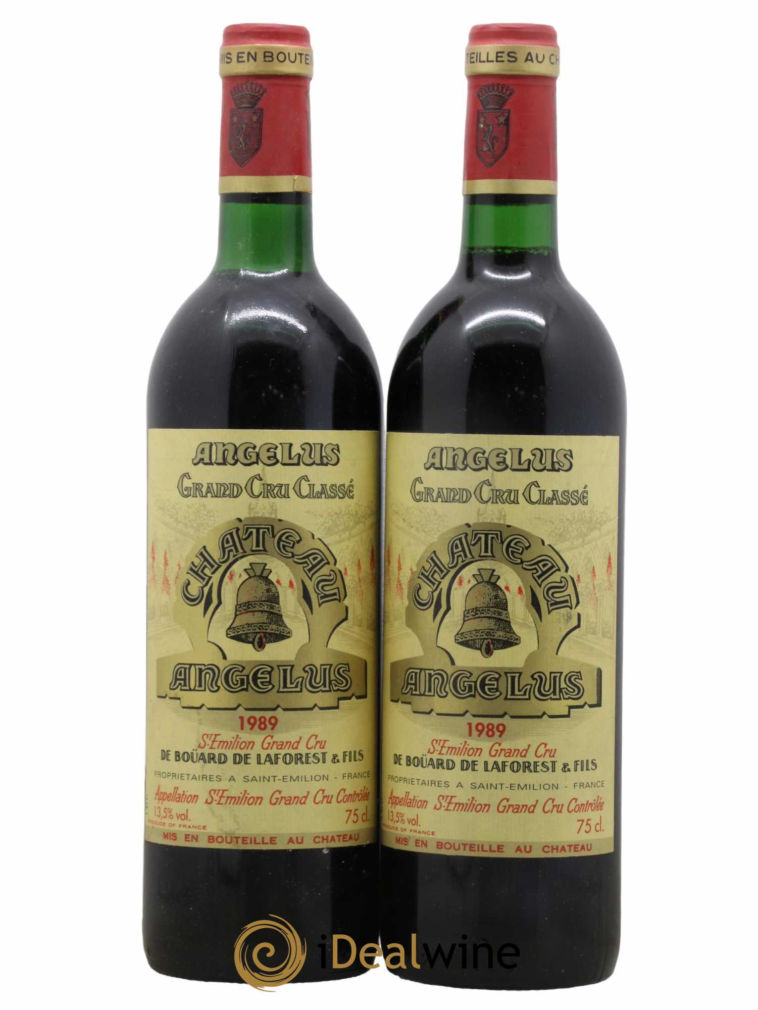 Château Angélus 1er Grand Cru Classé A 1989 - Lot de 2 bouteilles - 0