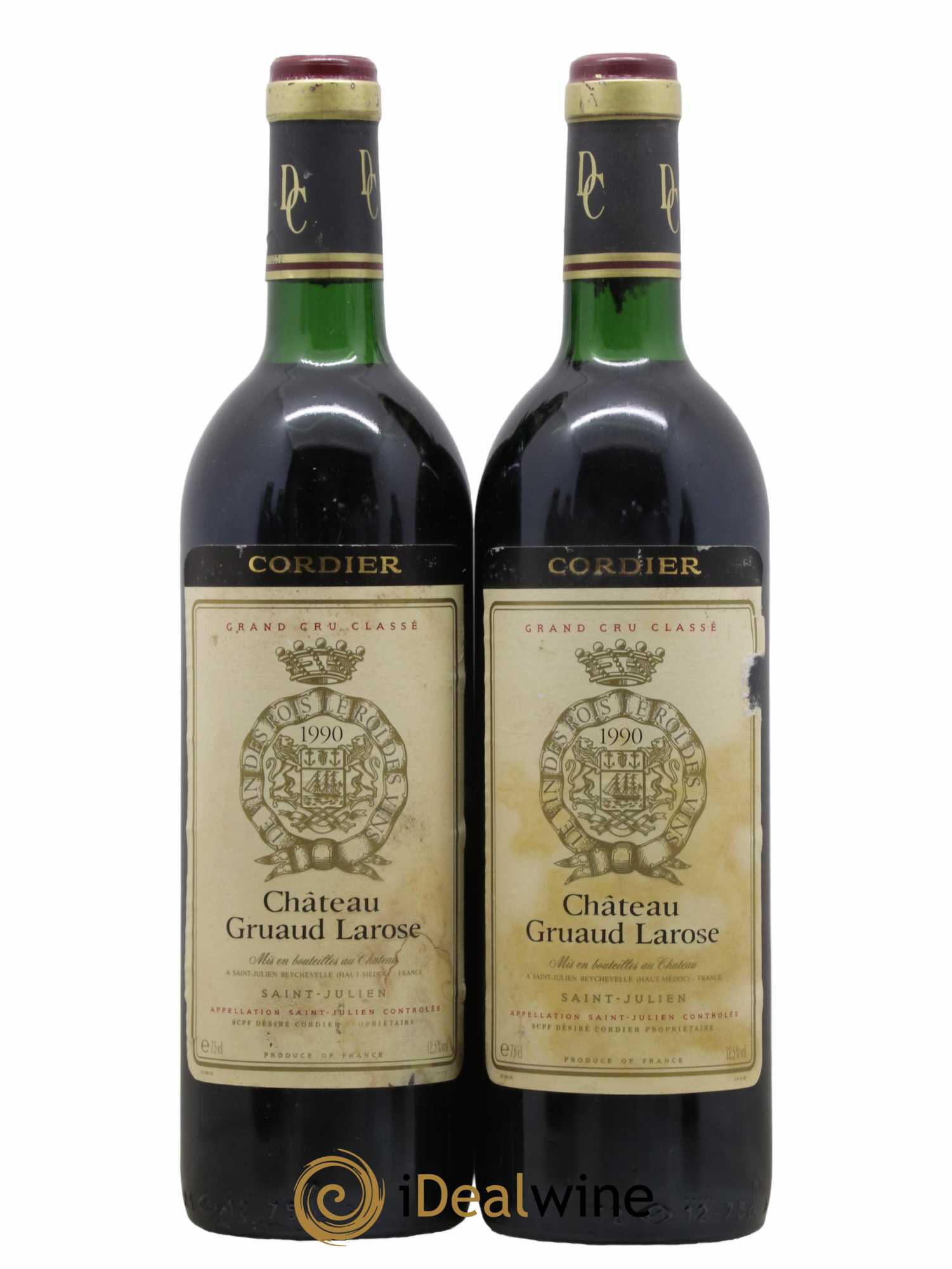 Château Gruaud Larose 2ème Grand Cru Classé 1990 - Lot de 2 bouteilles - 0