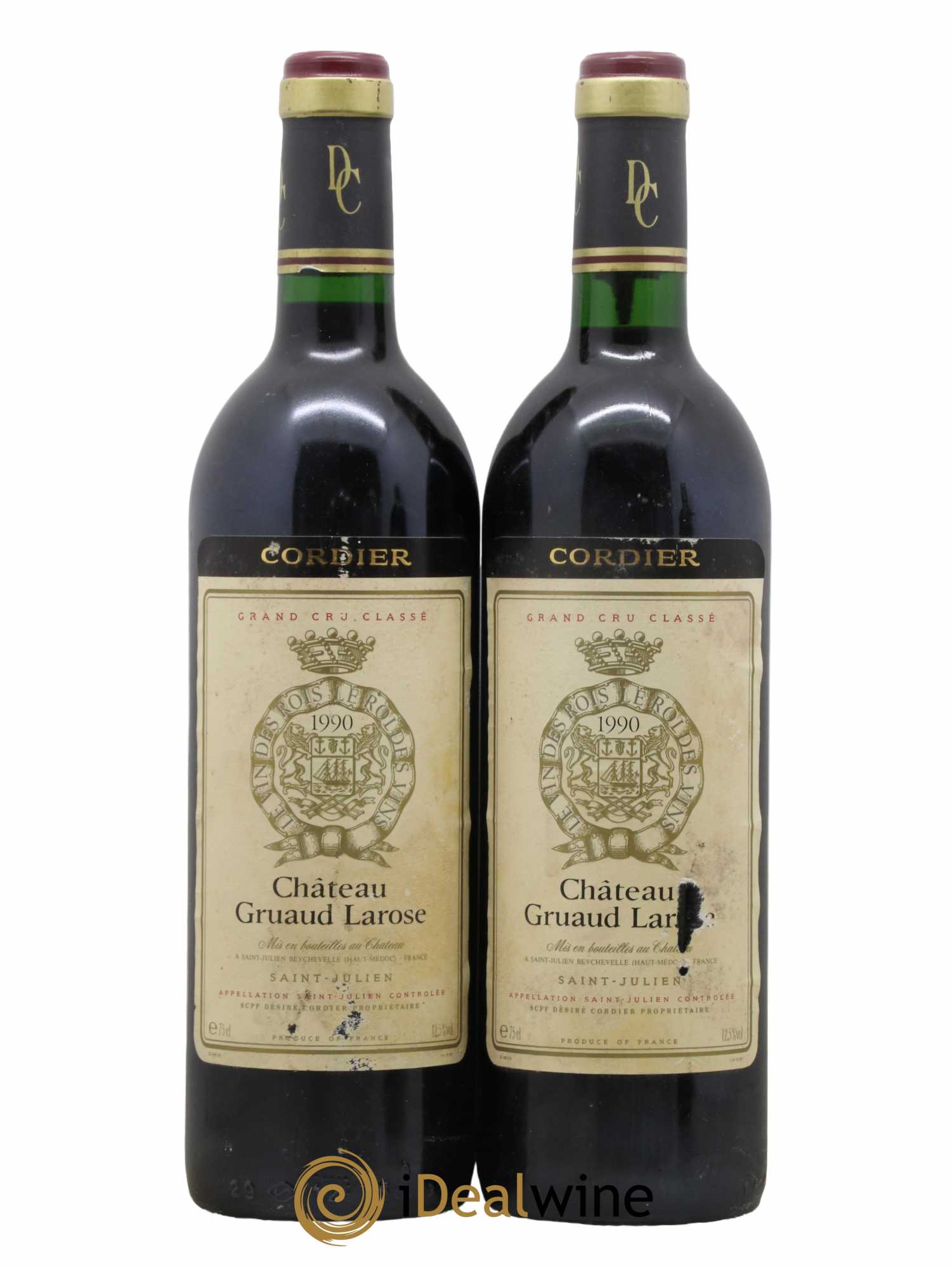 Château Gruaud Larose 2ème Grand Cru Classé 1990 - Lot de 2 bouteilles - 0