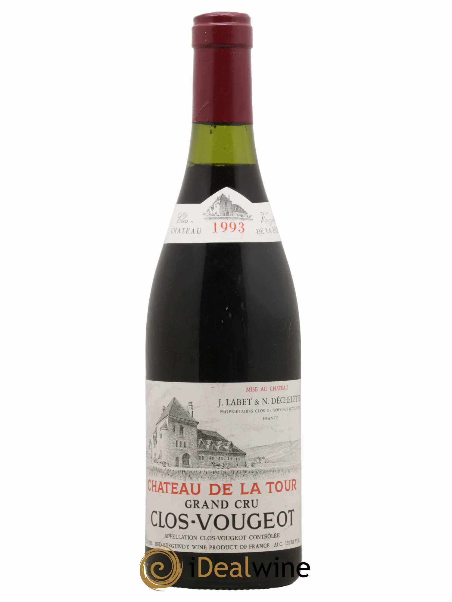 Clos de Vougeot Grand Cru Château de La Tour 1993 - Lot de 1 bouteille - 0