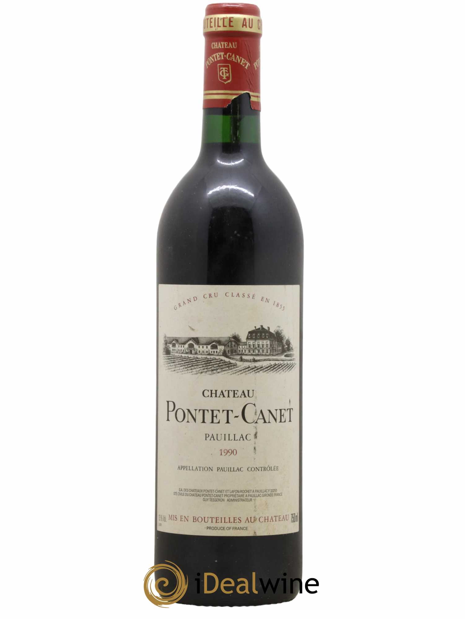 Château Pontet Canet 5ème Grand Cru Classé 1990 - Lot of 1 bottle - 0