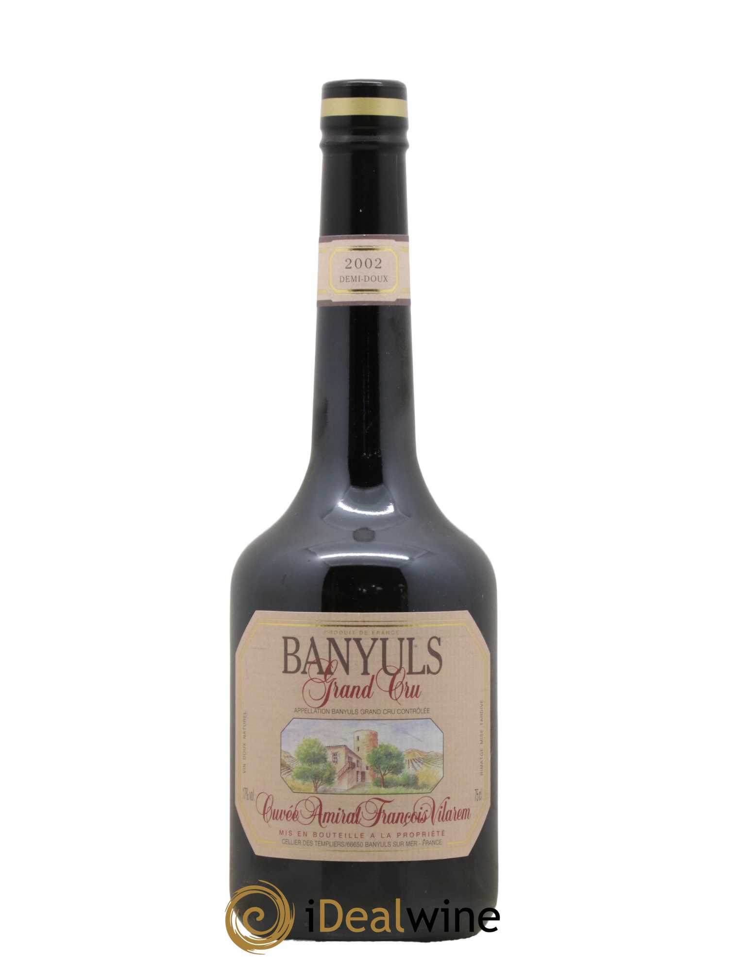 Banyuls Grand Cru Amiral François Vilarem Cellier Des Templiers 2002 - Lot de 1 bouteille - 0
