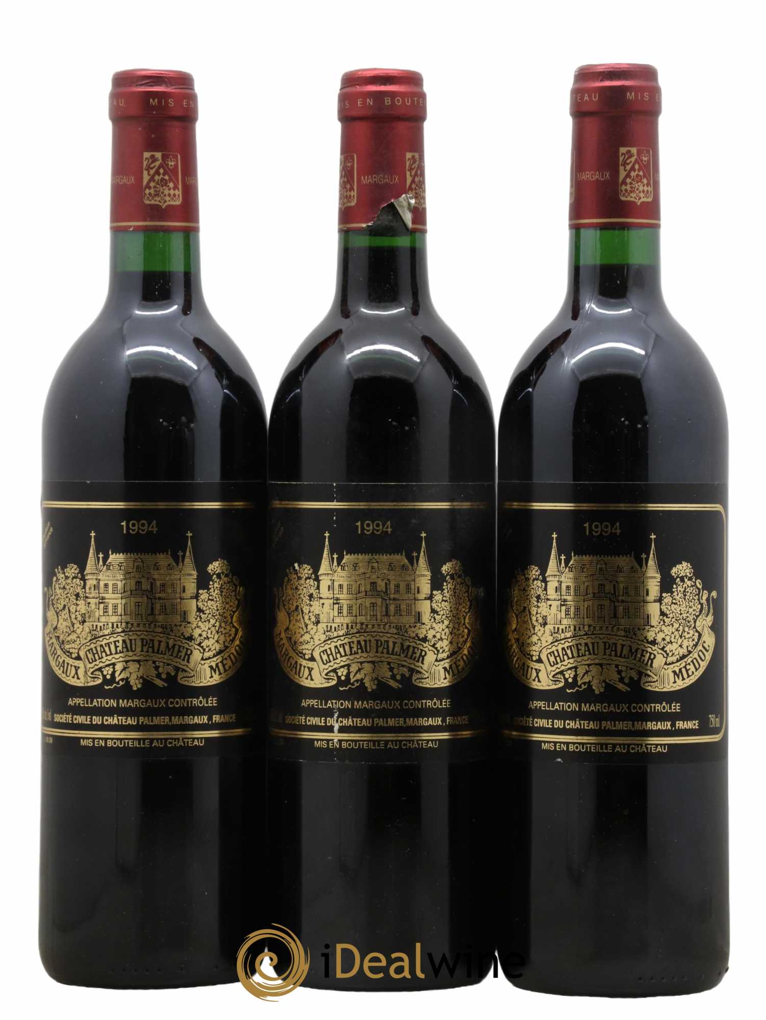 Château Palmer 3ème Grand Cru Classé 1994 - Lot de 3 bouteilles - 0