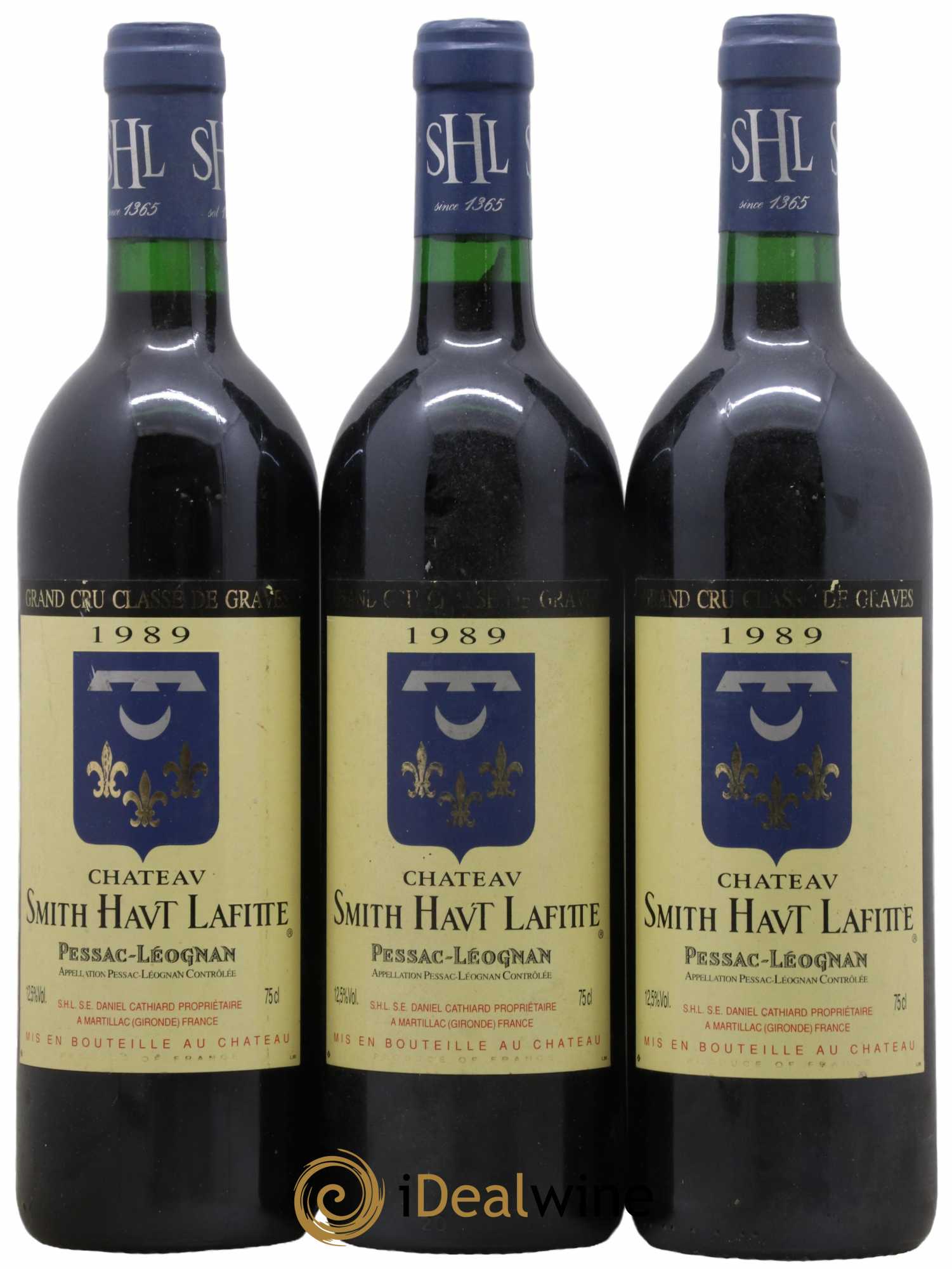Château Smith Haut Lafitte Cru Classé de Graves 1989 - Lot de 3 bouteilles - 0