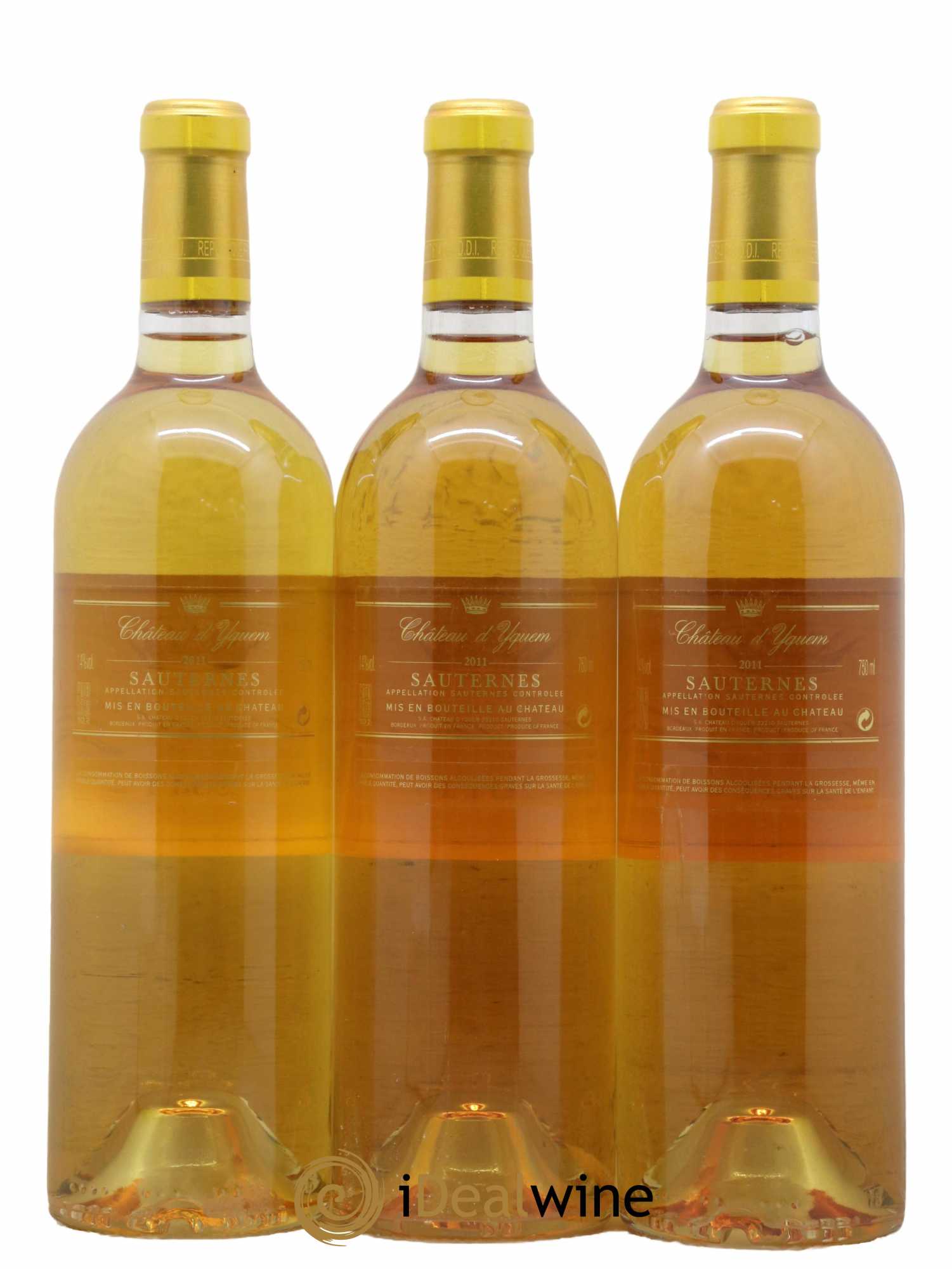 Château d' Yquem 1er Cru Classé Supérieur 2011 - Lotto di 3 bottiglie - 1