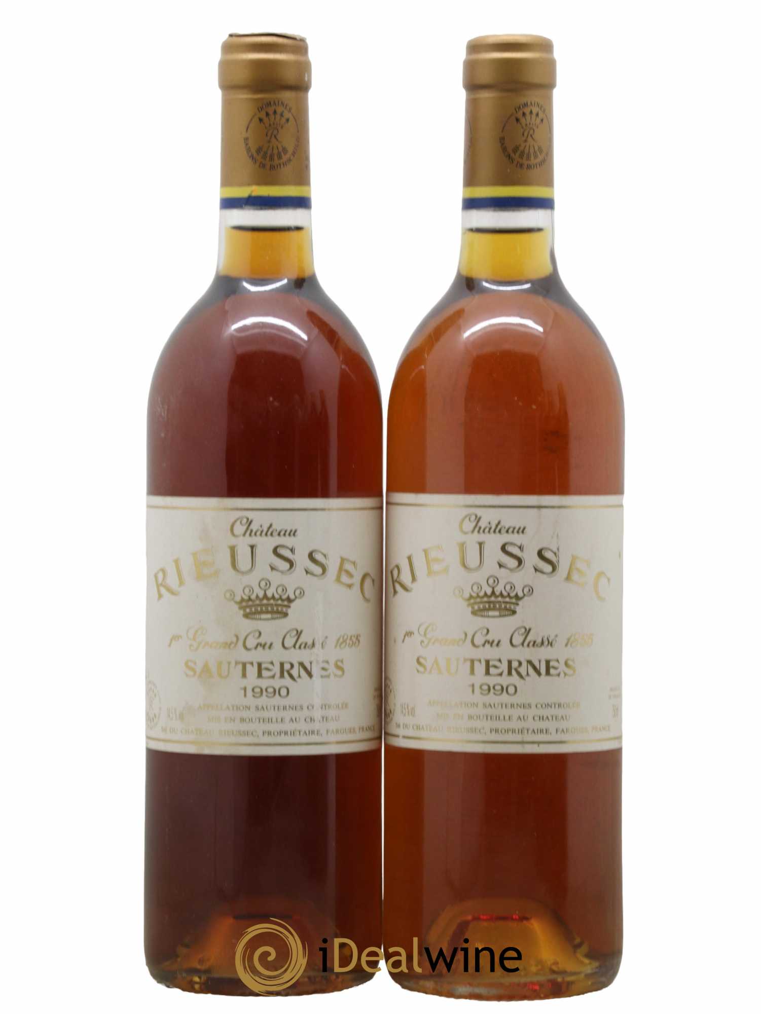 Château Rieussec 1er Grand Cru Classé 1990 - Lotto di 2 bottiglie - 0