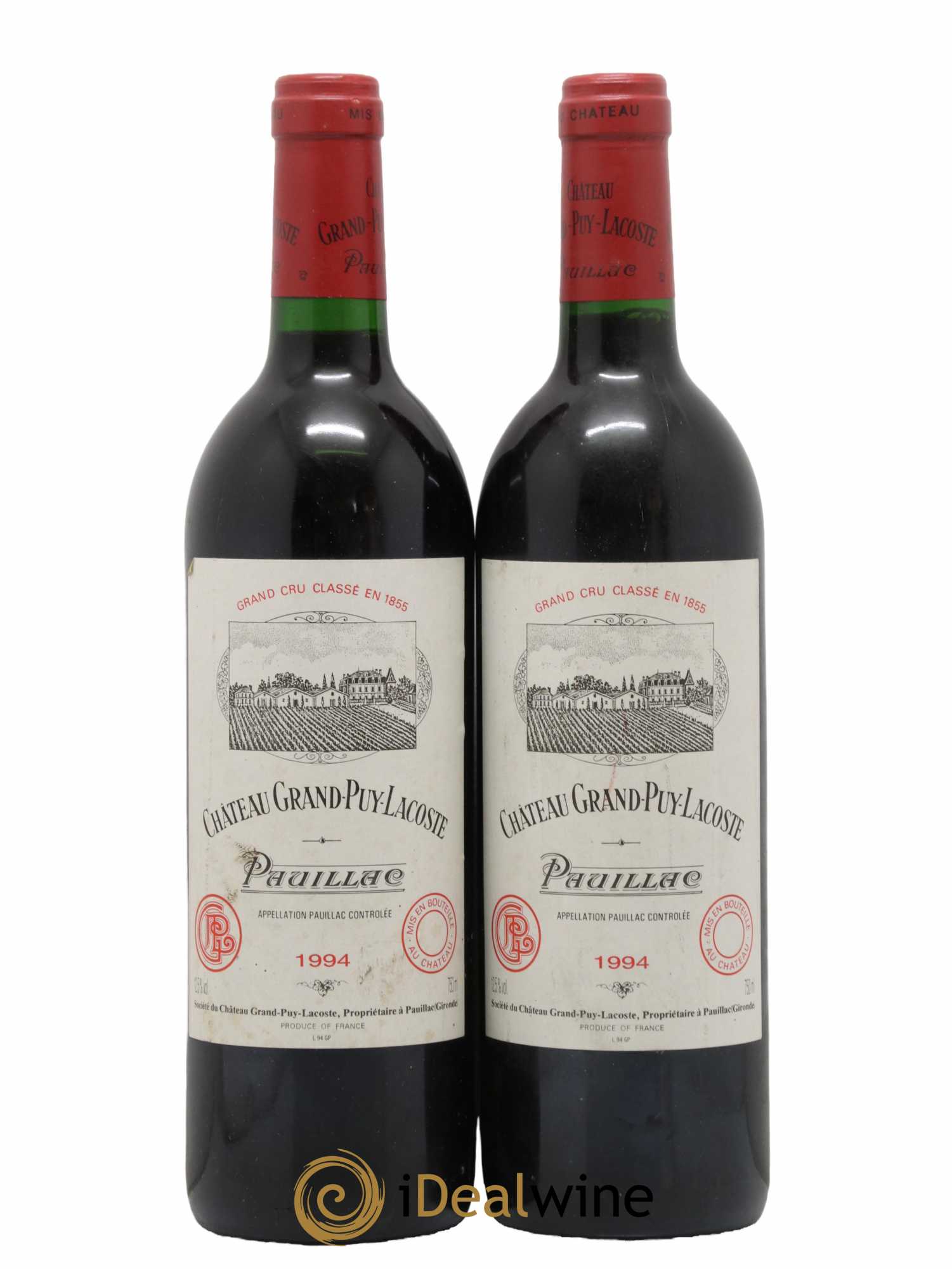 Château Grand Puy Lacoste 5ème Grand Cru Classé 1994 - Lot de 2 bouteilles - 0