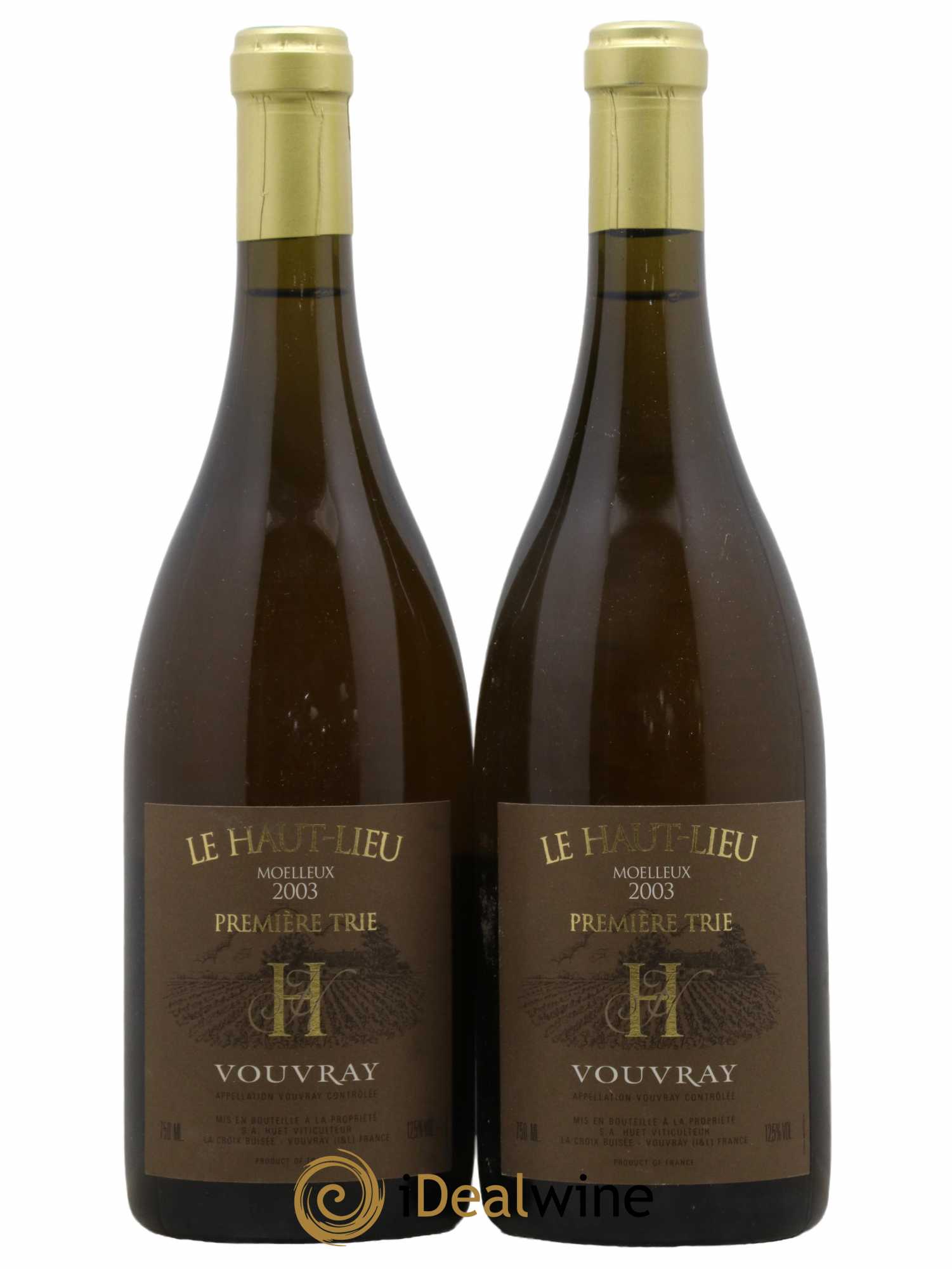 Vouvray Le Haut-Lieu Moelleux 1ère Trie Domaine Huet 2003 - Lotto di 2 bottiglie - 0