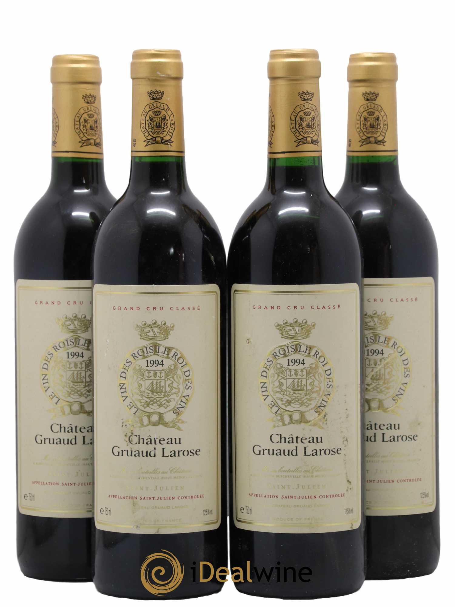 Château Gruaud Larose 2ème Grand Cru Classé 1994 - Lot de 4 bouteilles - 0