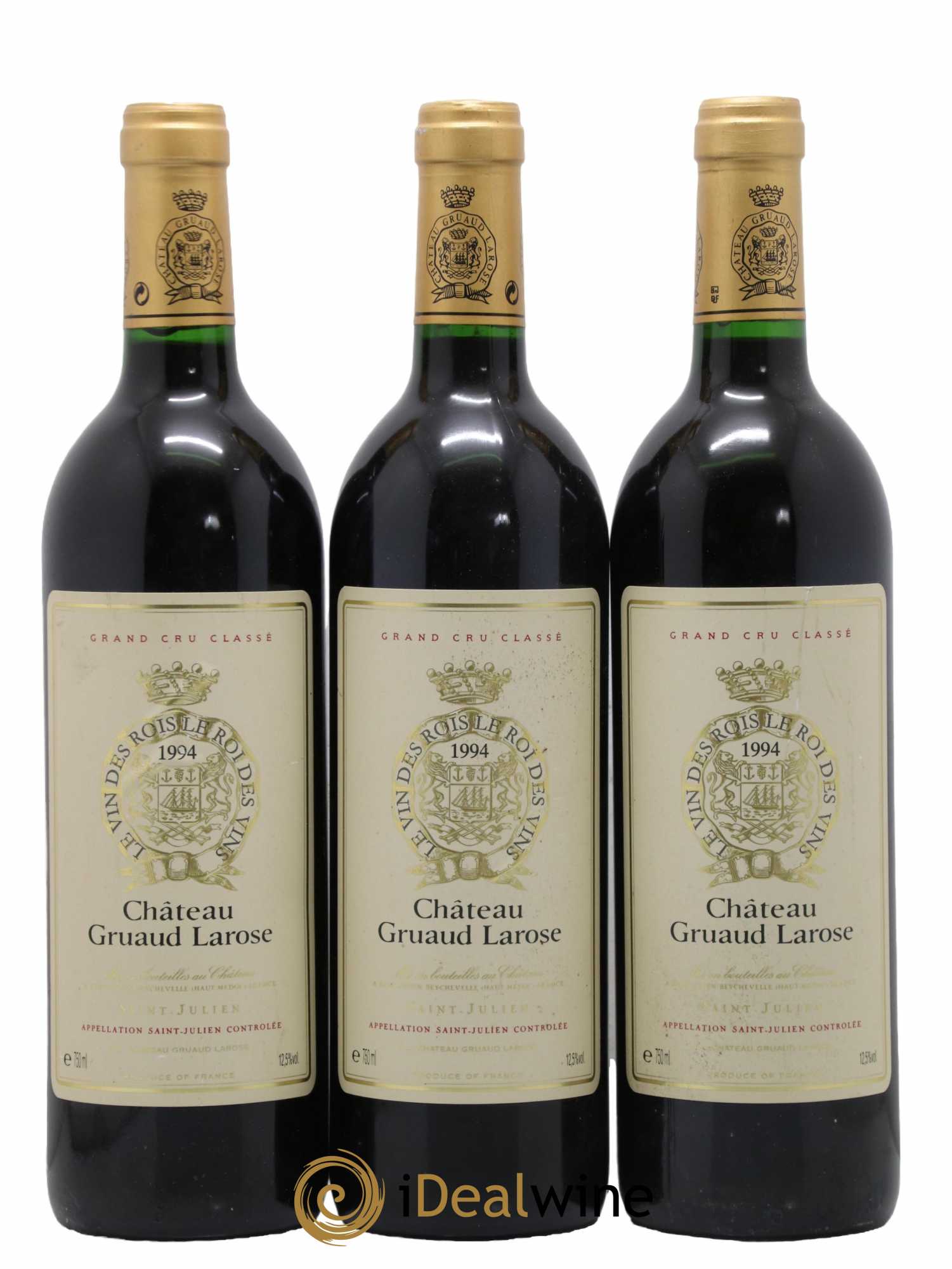 Château Gruaud Larose 2ème Grand Cru Classé 1994 - Lot de 3 bouteilles - 0