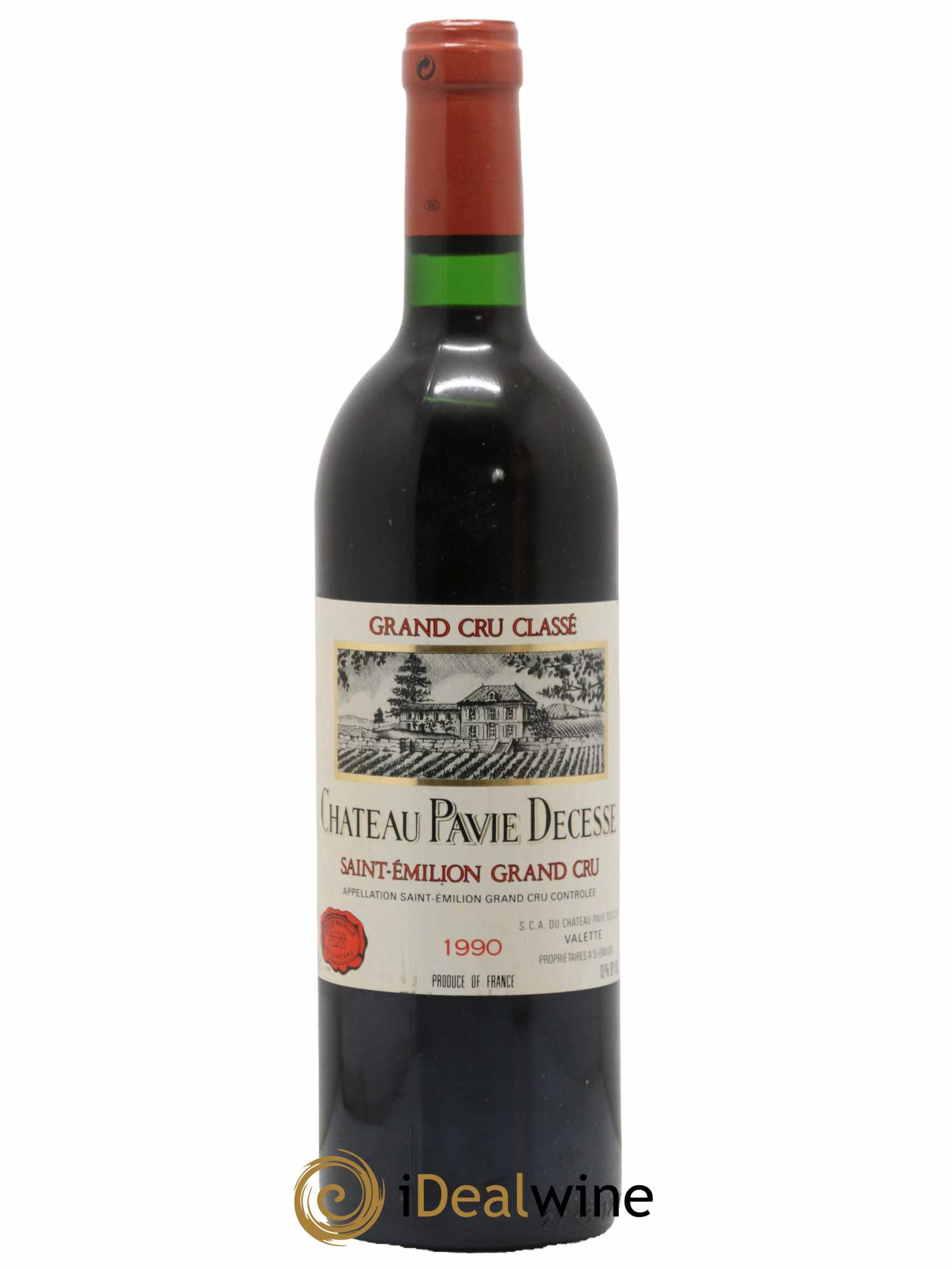 Château Pavie Decesse Grand Cru Classé 1990 - Lot de 1 bouteille - 0