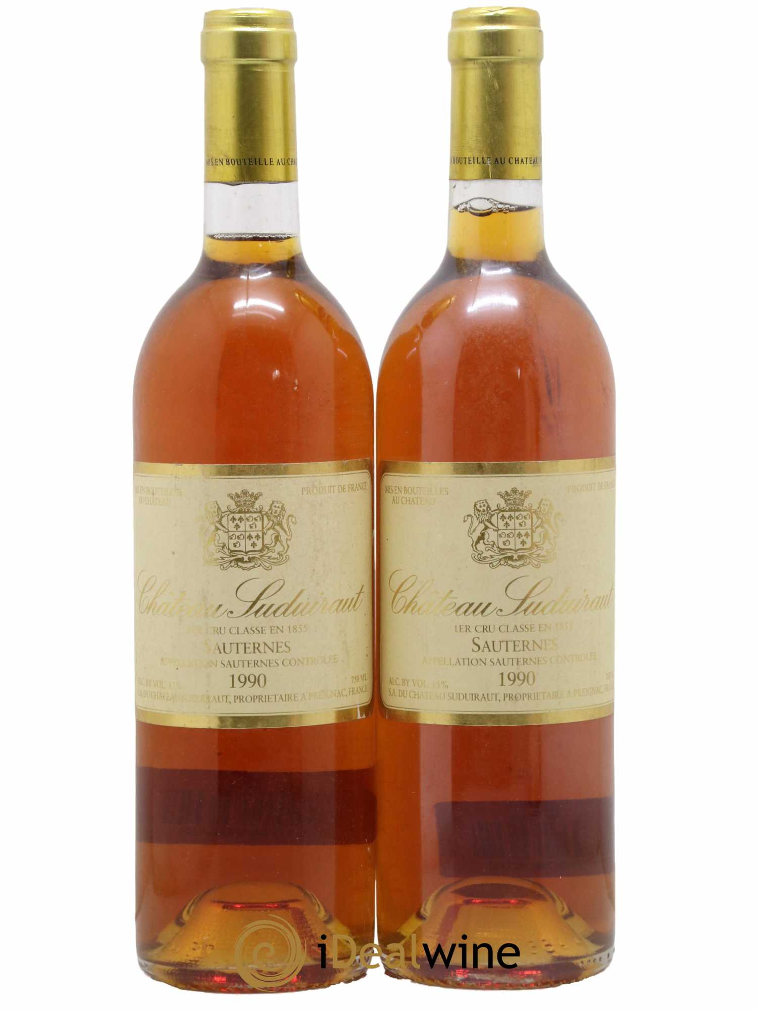 Château Suduiraut 1er Grand Cru Classé 1990 - Lotto di 2 bottiglie - 0
