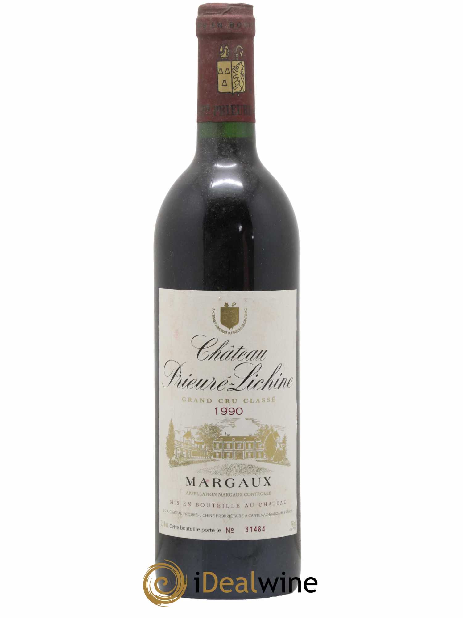 Château Prieuré Lichine 4ème Grand Cru Classé 1990 - Lot of 1 bottle - 0
