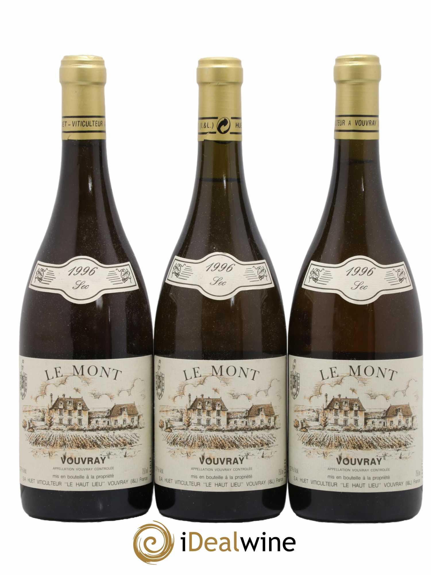 Vouvray Le Mont Sec Domaine Huet 1996 - Lot of 3 bottles - 0