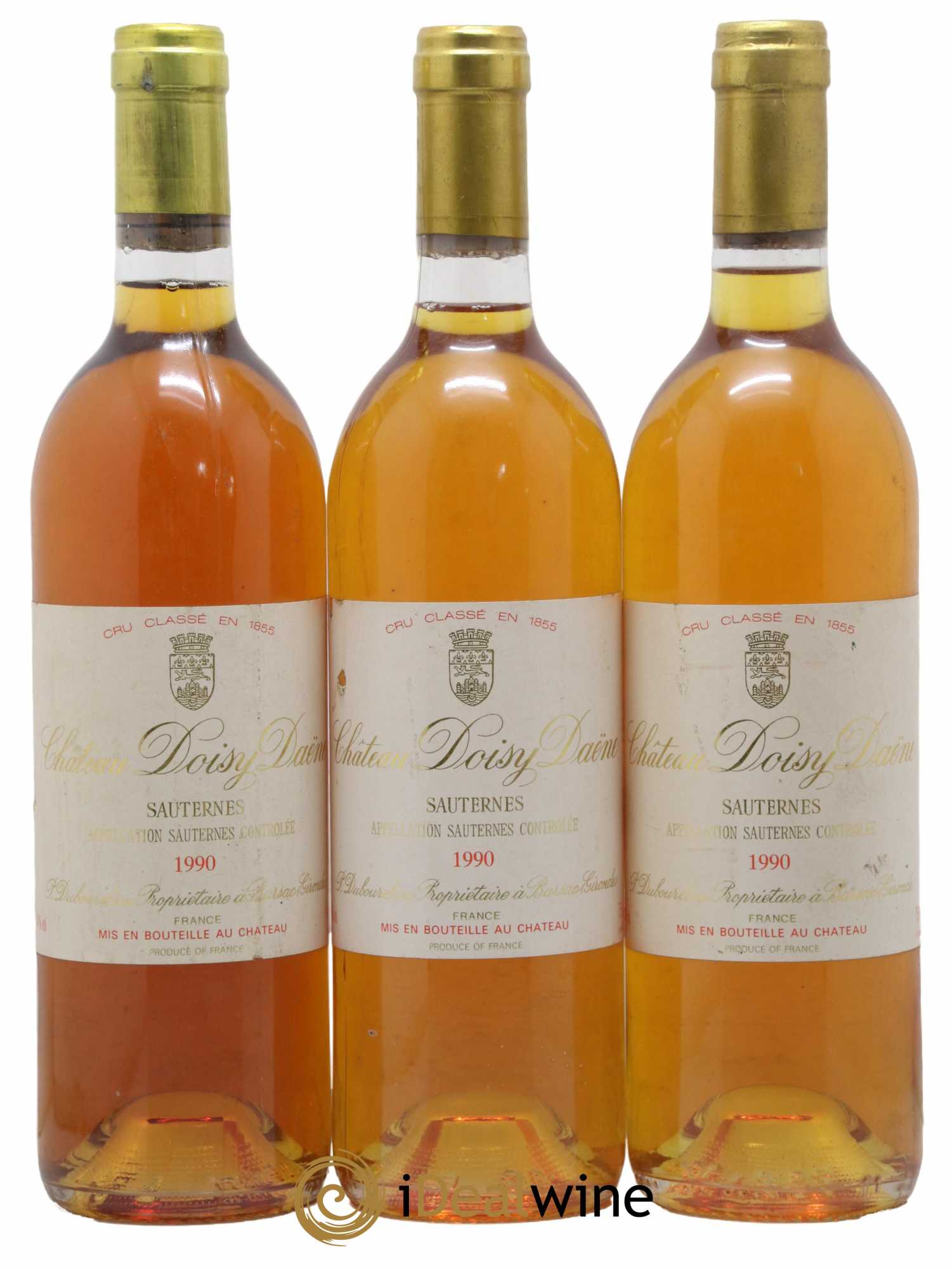 Château Doisy Daëne 2ème Grand Cru Classé 1990 - Lot de 3 bouteilles - 0