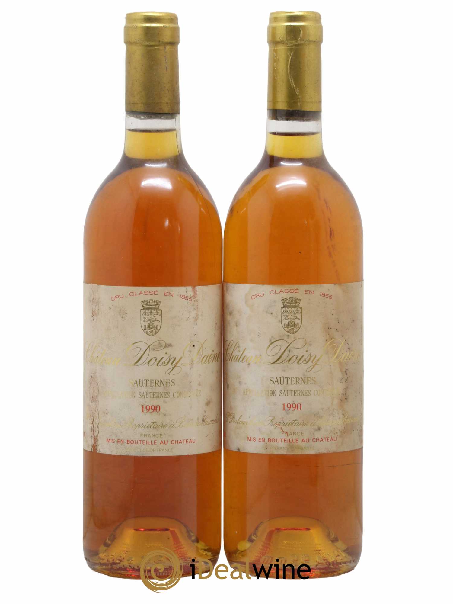 Château Doisy Daëne 2ème Grand Cru Classé 1990 - Lotto di 2 bottiglie - 0